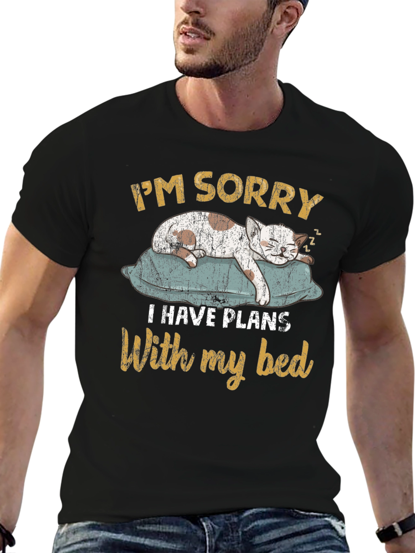 Funny Cat T-Shirt - Im Sorry Bed Plans