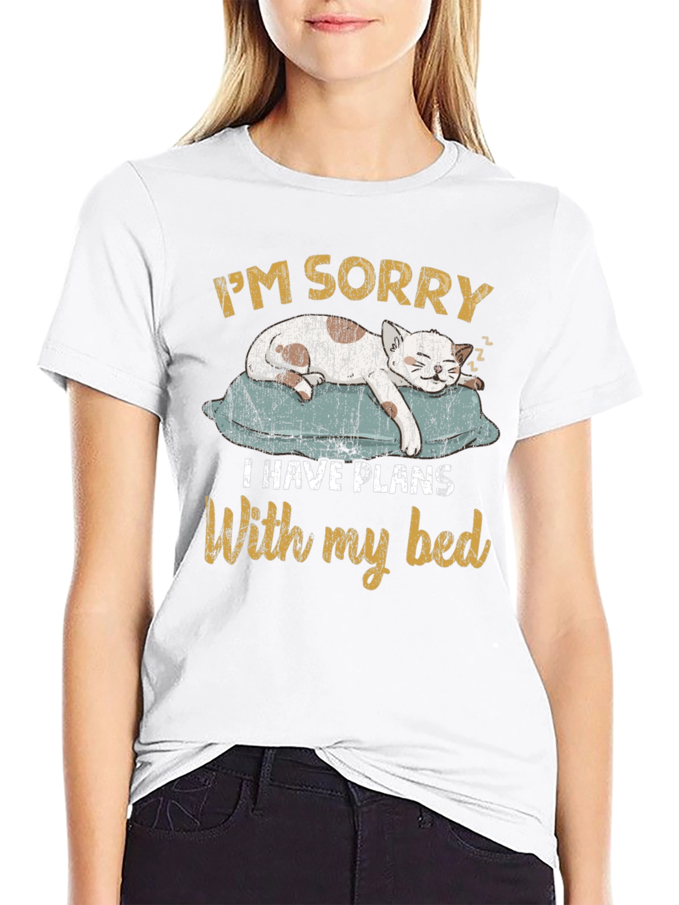 Funny Cat T-Shirt - Im Sorry Bed Plans