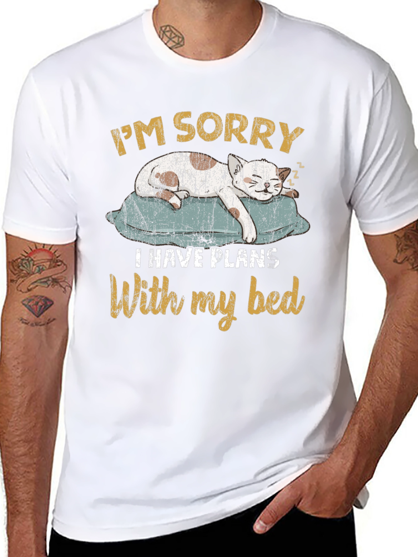 Funny Cat T-Shirt - Im Sorry Bed Plans