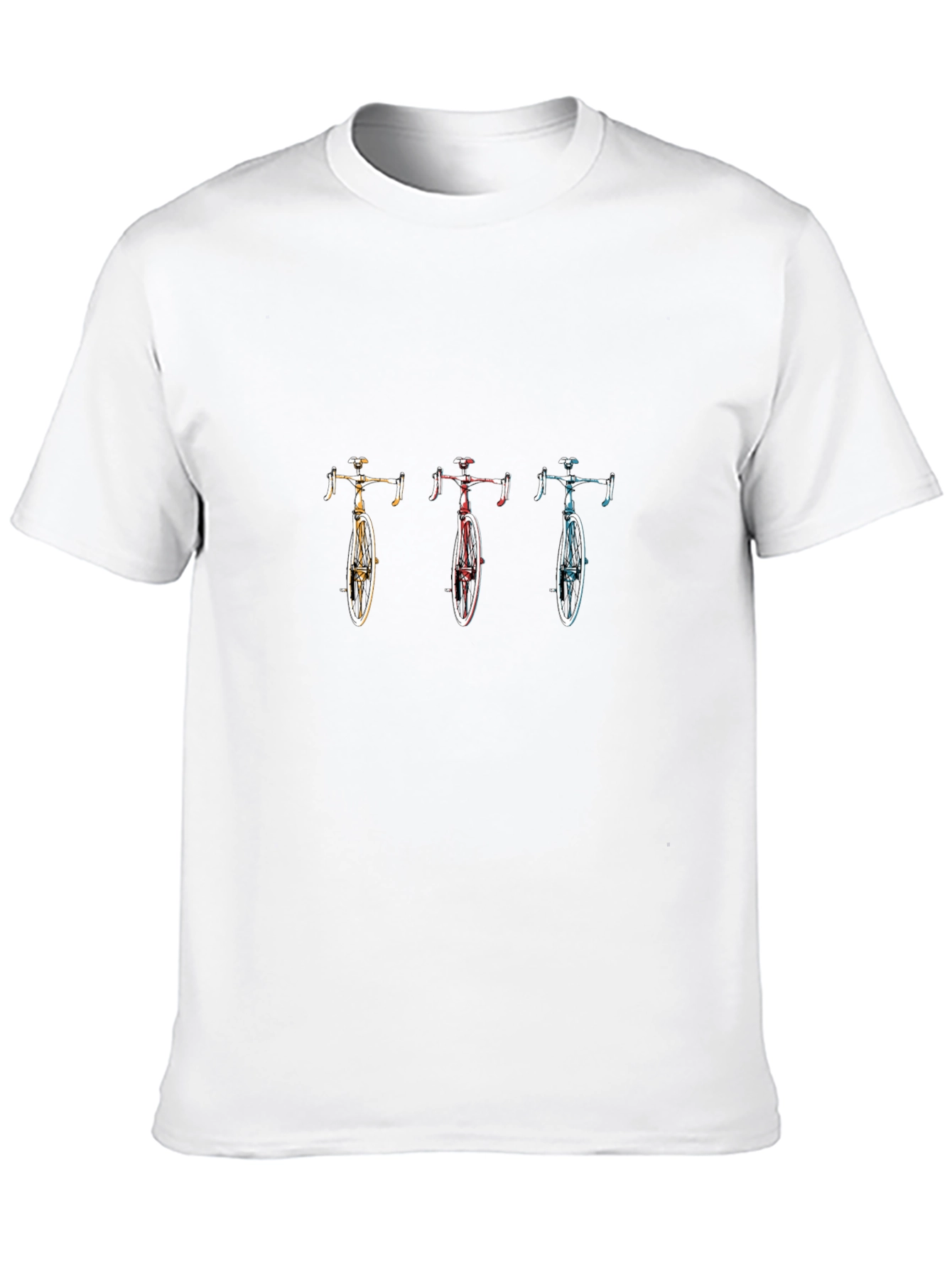 Bicycle Trio Graphic Tee - Stylish Unisex Black T-Shirt
