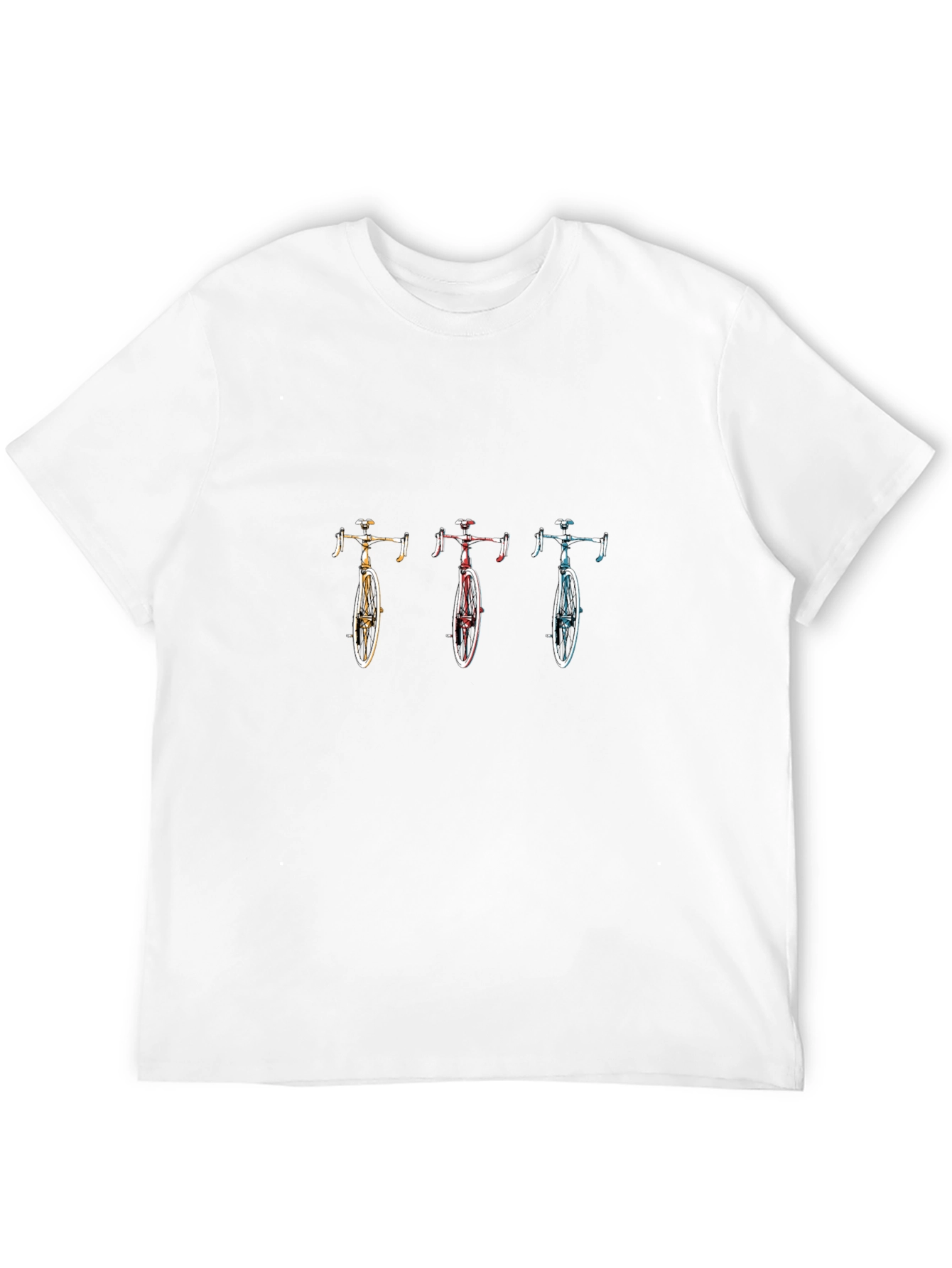 Bicycle Trio Graphic Tee - Stylish Unisex Black T-Shirt