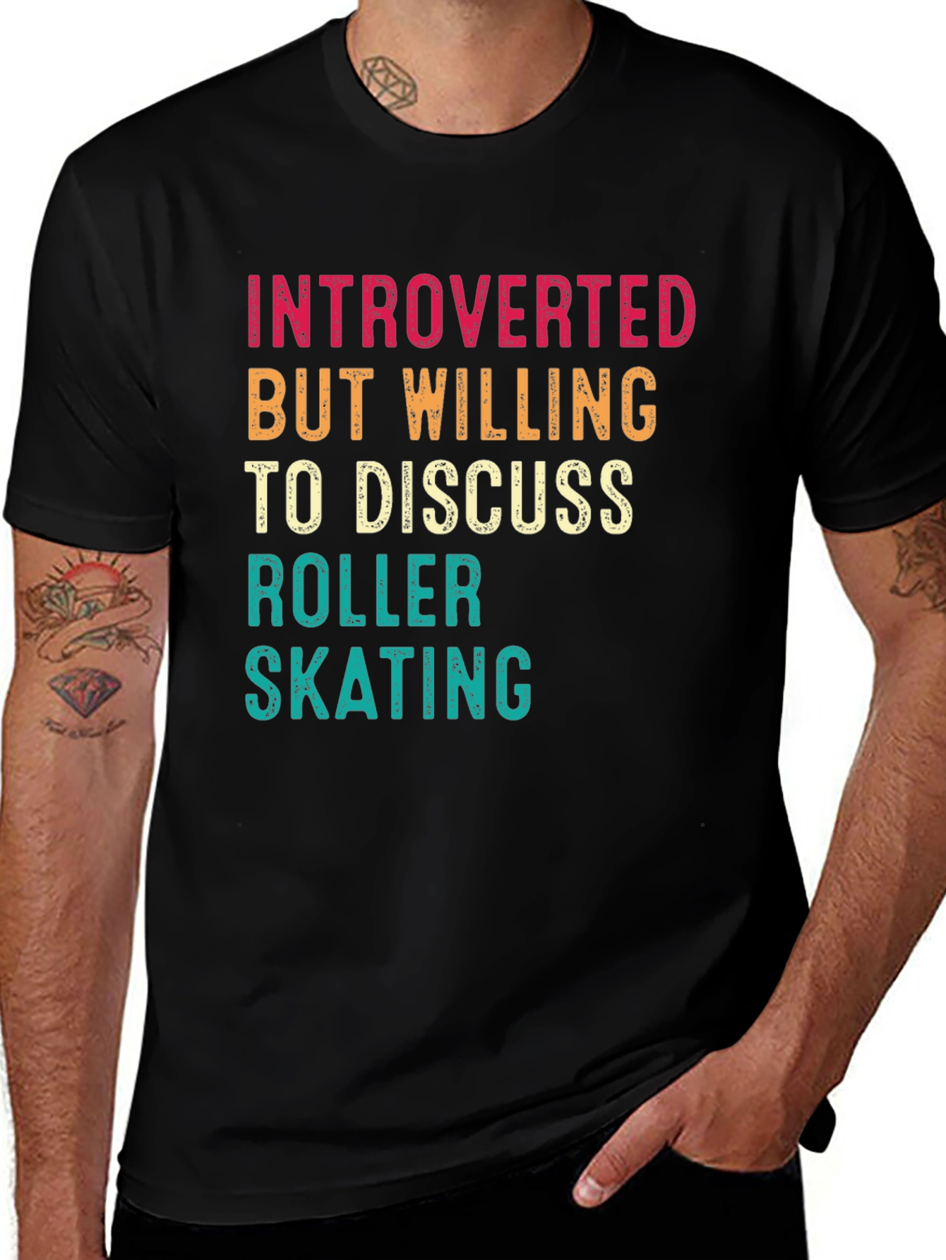 Introverted Roller Skating T-Shirt