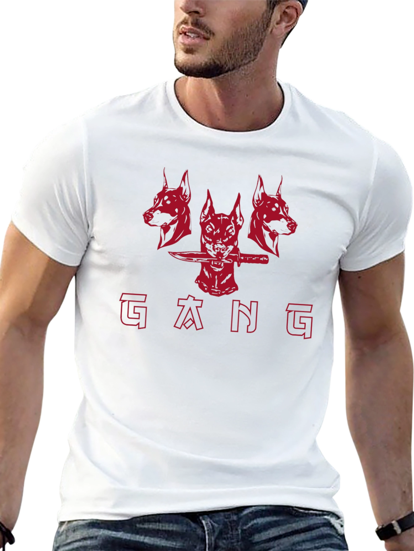 Gang Dog Graphic Tee - Mens Black T-Shirt