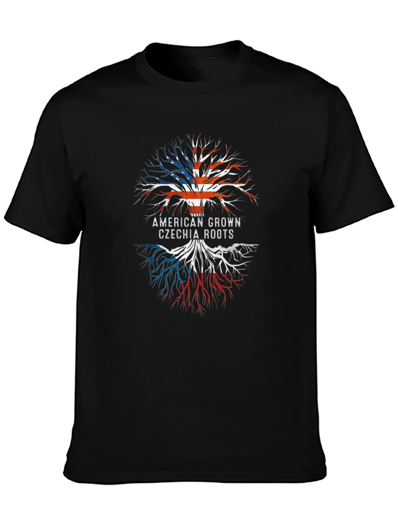 American Czech Roots Tree T-Shirt