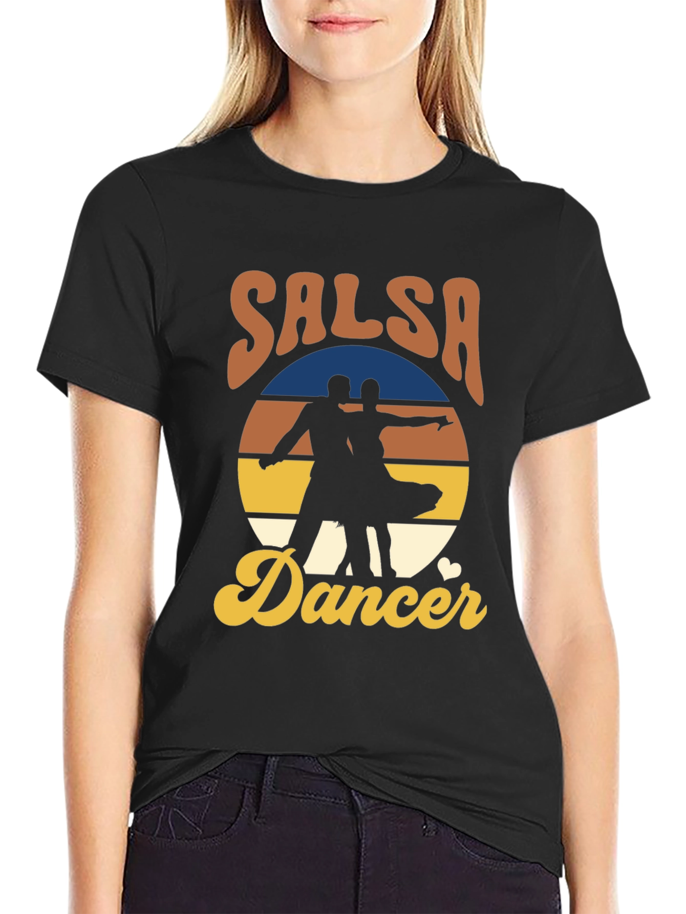 Salsa Dancer Retro T-Shirt - Dance the Night Away!