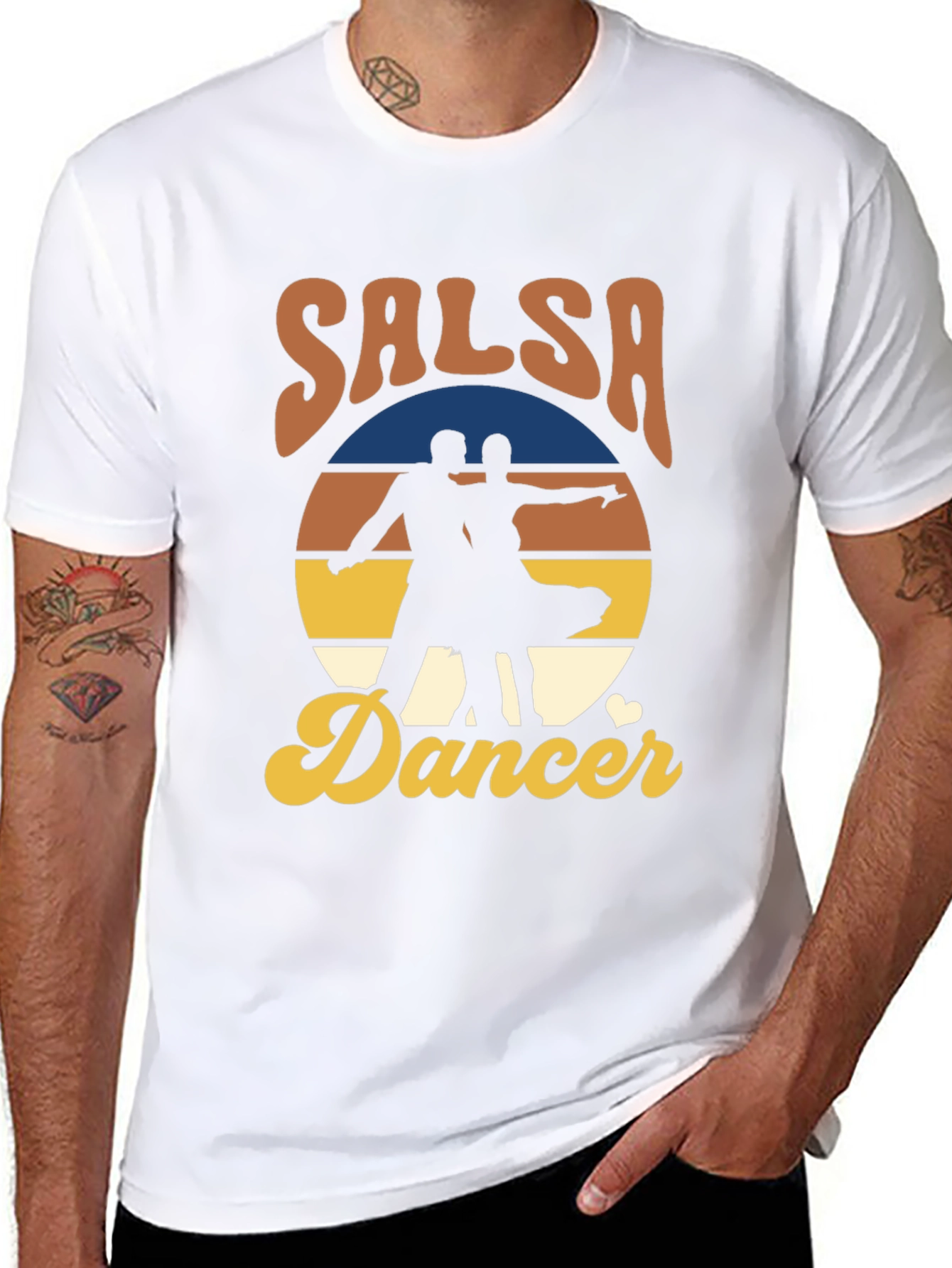 Salsa Dancer Retro T-Shirt - Dance the Night Away!
