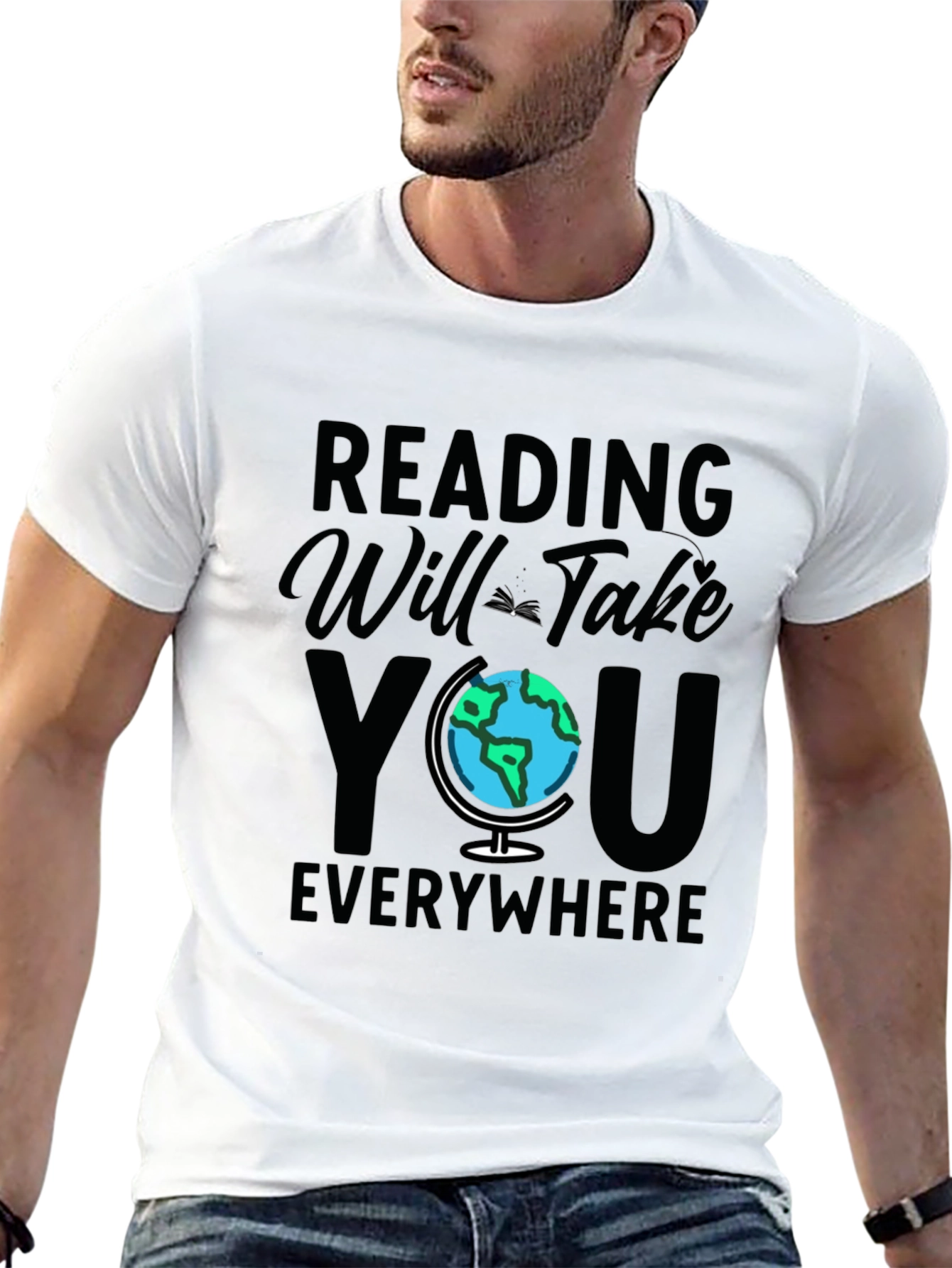 Reading Will Take You Everywhere Black T-Shirt