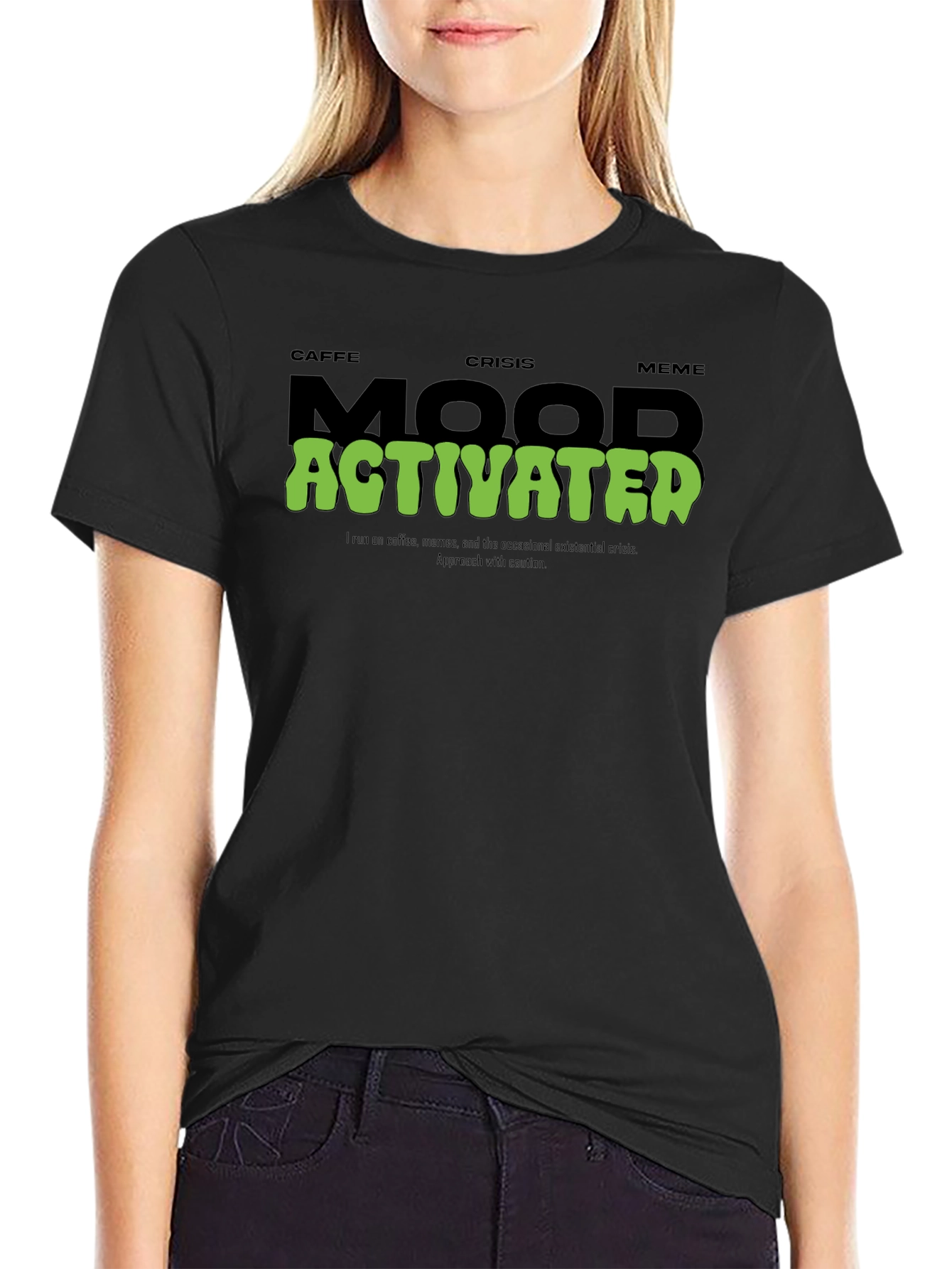 Caffe Crisis Meme Mood Activated T-Shirt