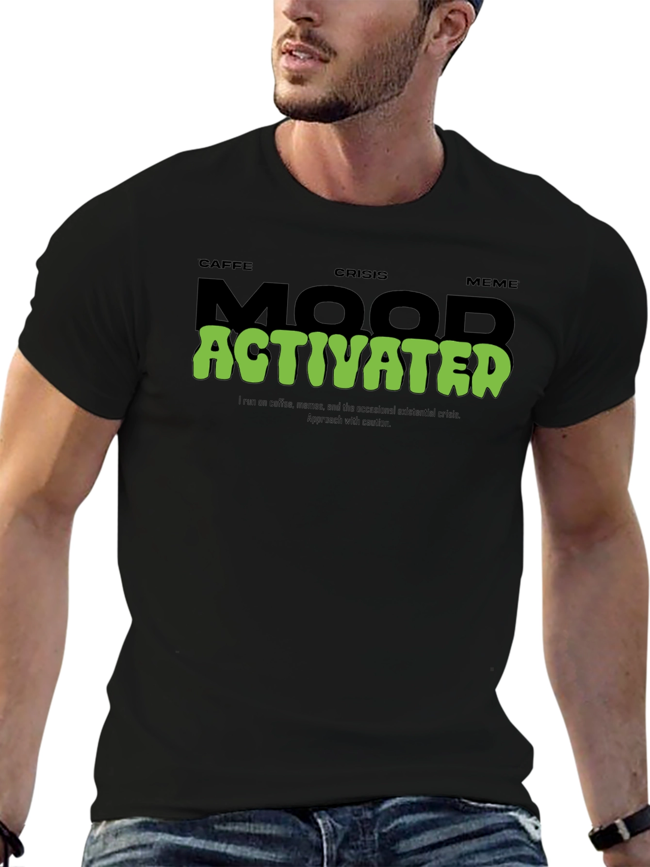 Caffe Crisis Meme Mood Activated T-Shirt