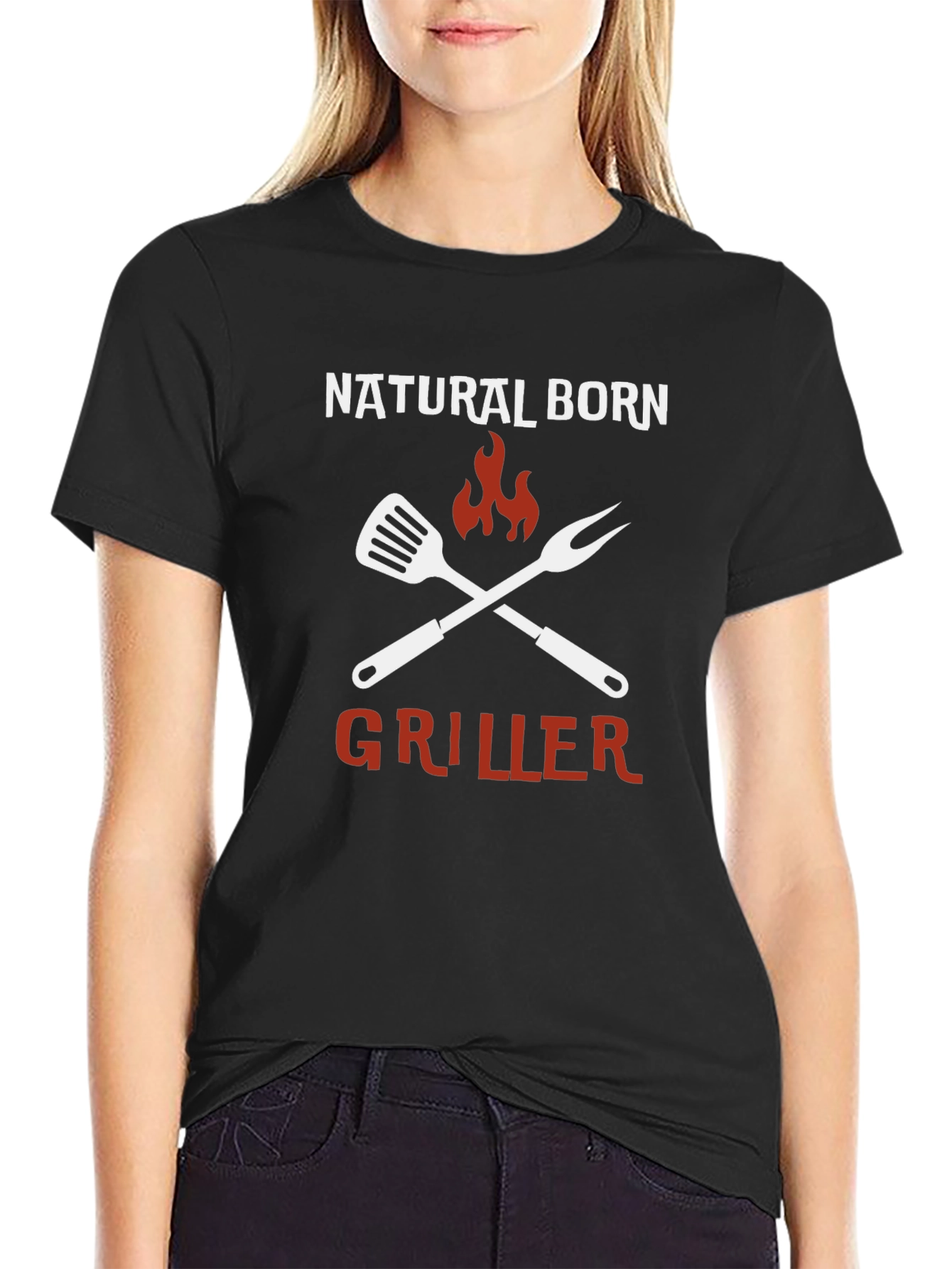 Natural Born Griller T-Shirt - BBQ Master Tee