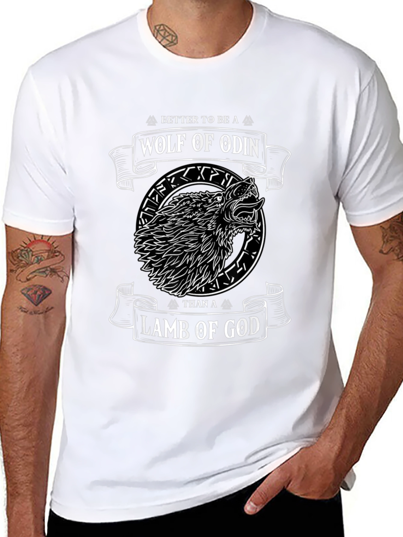 Wolf of Odin Graphic Tee - Viking Style