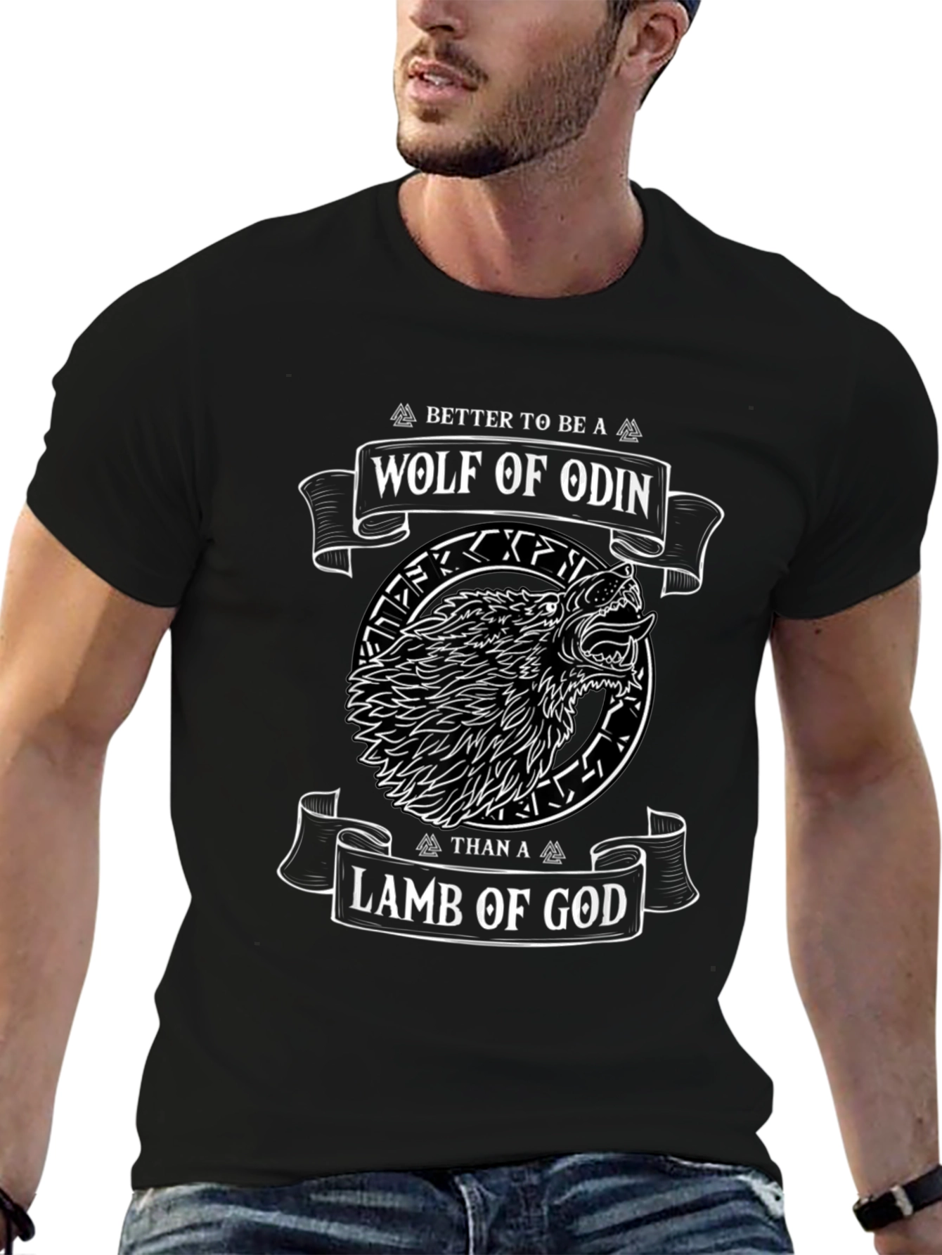 Wolf of Odin Graphic Tee - Viking Style