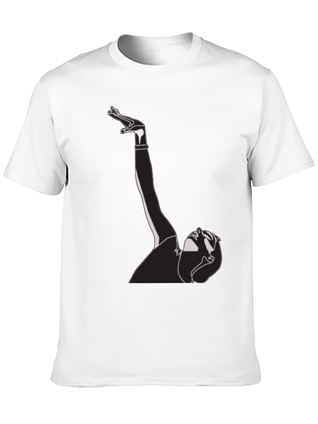 Abstract Silhouette Graphic Tee - Modern Artistic Design
