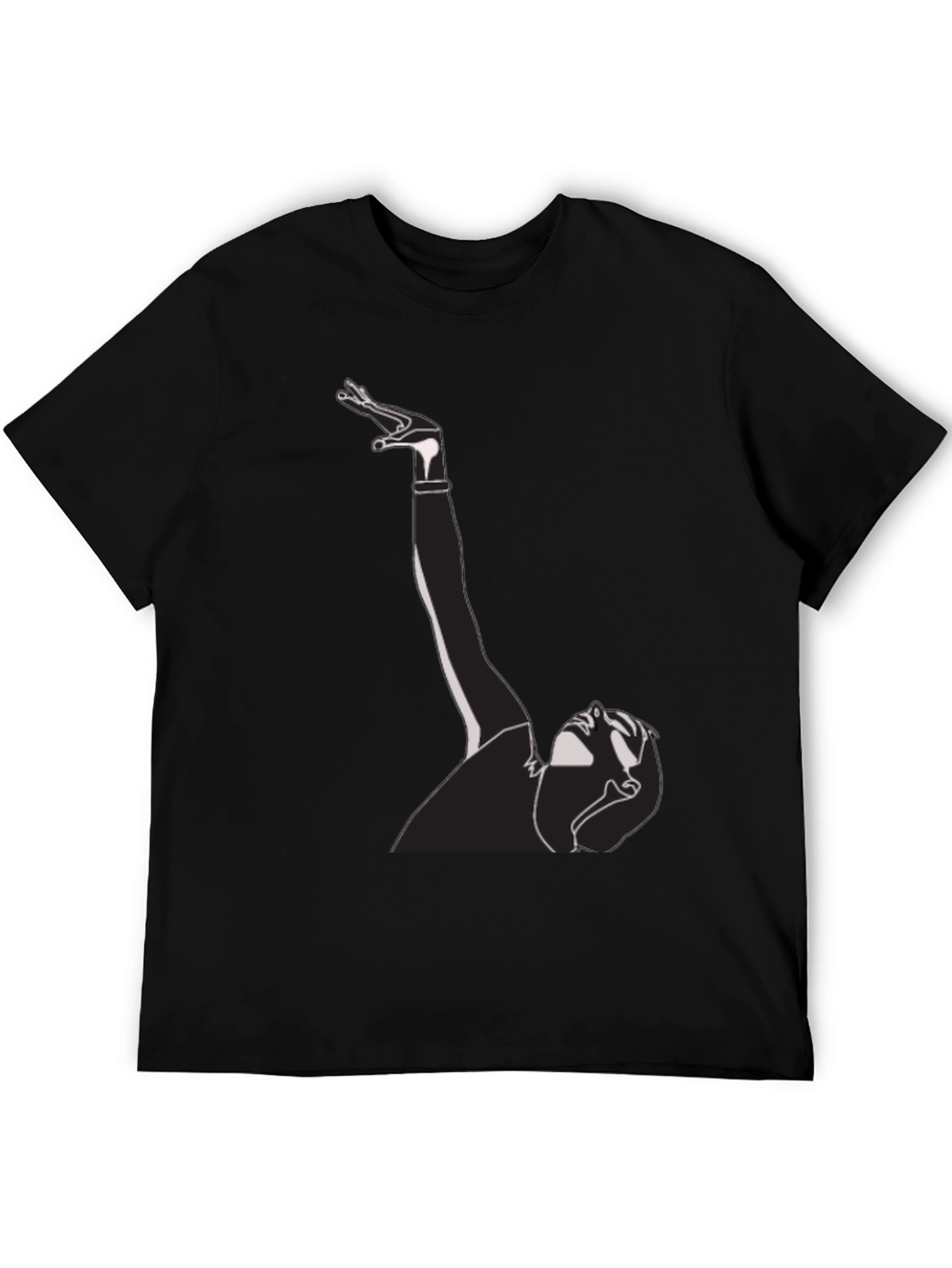 Abstract Silhouette Graphic Tee - Modern Artistic Design