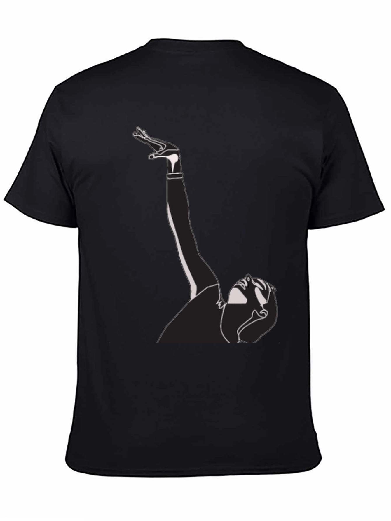 Abstract Silhouette Graphic Tee - Modern Artistic Design