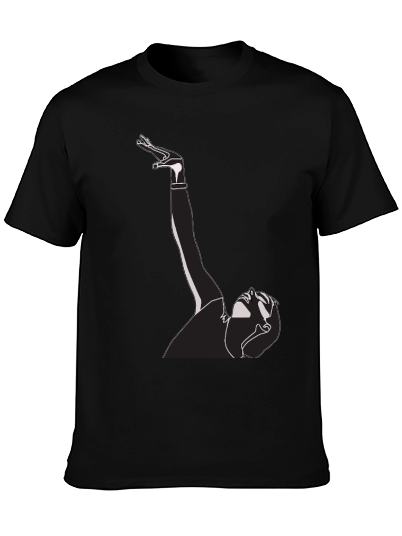 Abstract Silhouette Graphic Tee - Modern Artistic Design