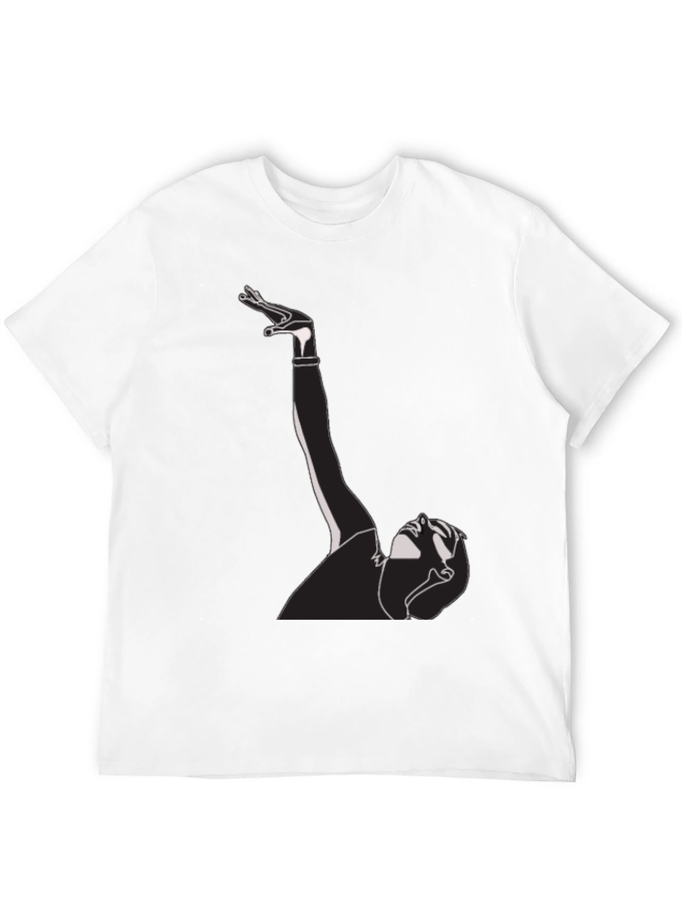 Abstract Silhouette Graphic Tee - Modern Artistic Design