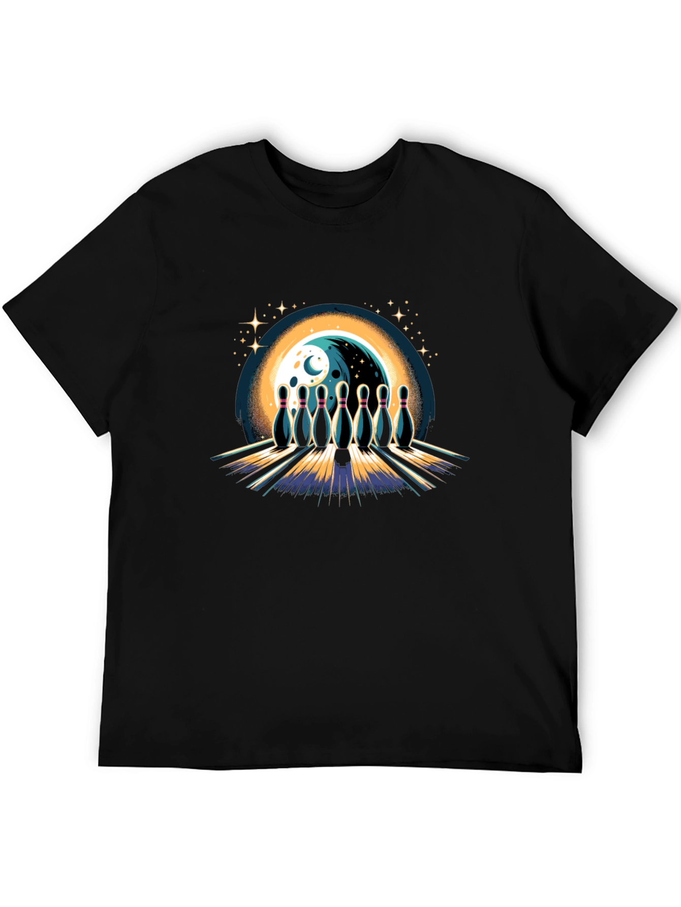 Bowling Moon Graphic Tee - Strike Style