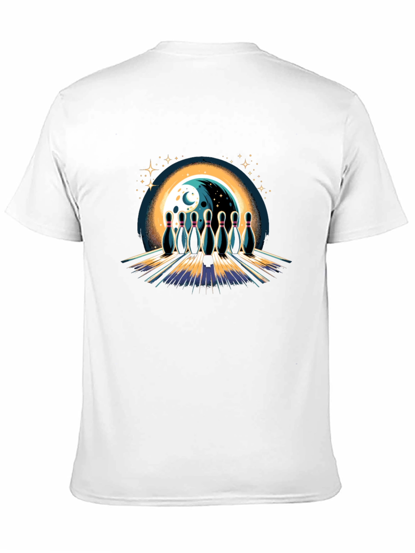 Bowling Moon Graphic Tee - Strike Style