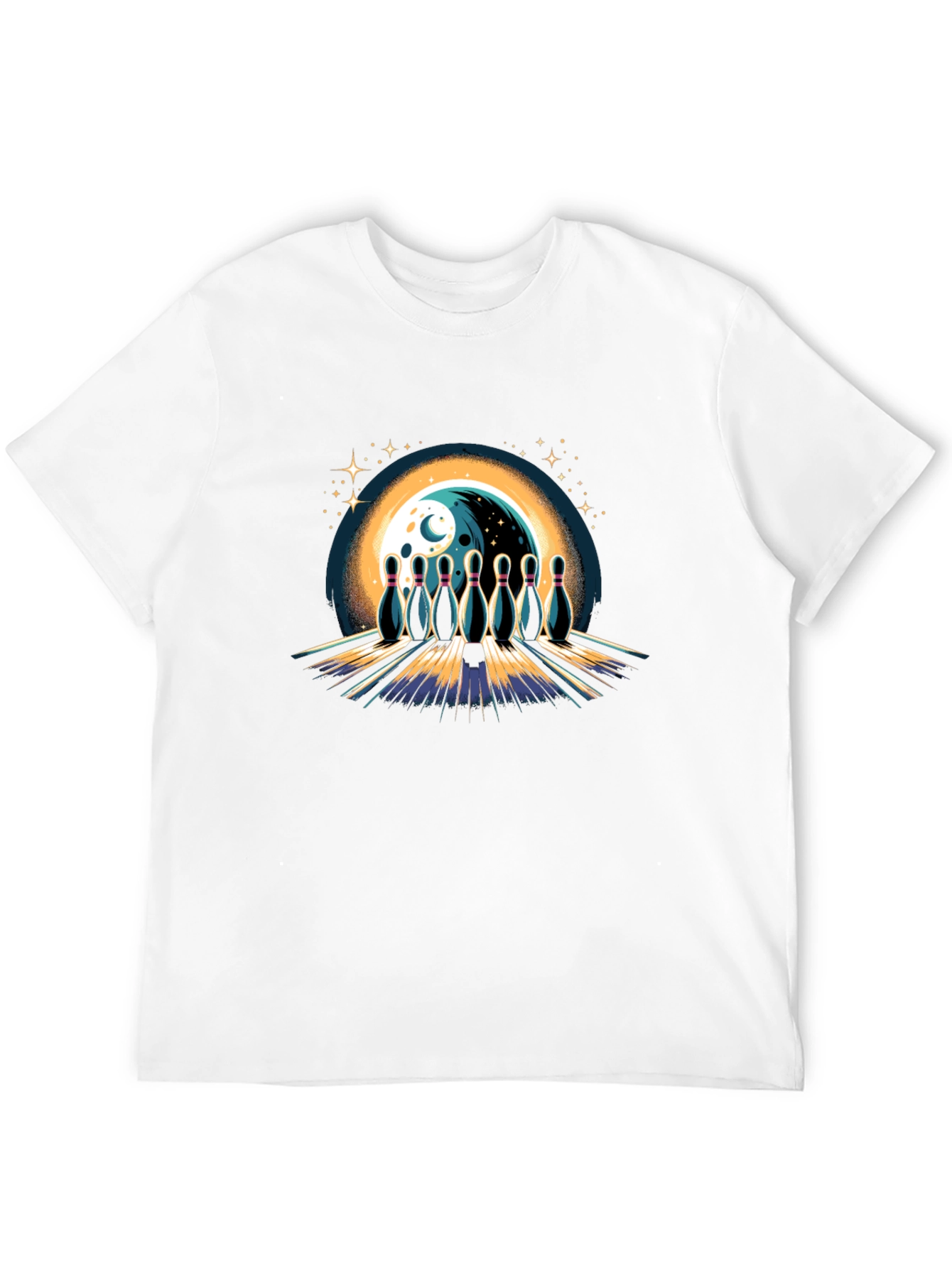 Bowling Moon Graphic Tee - Strike Style