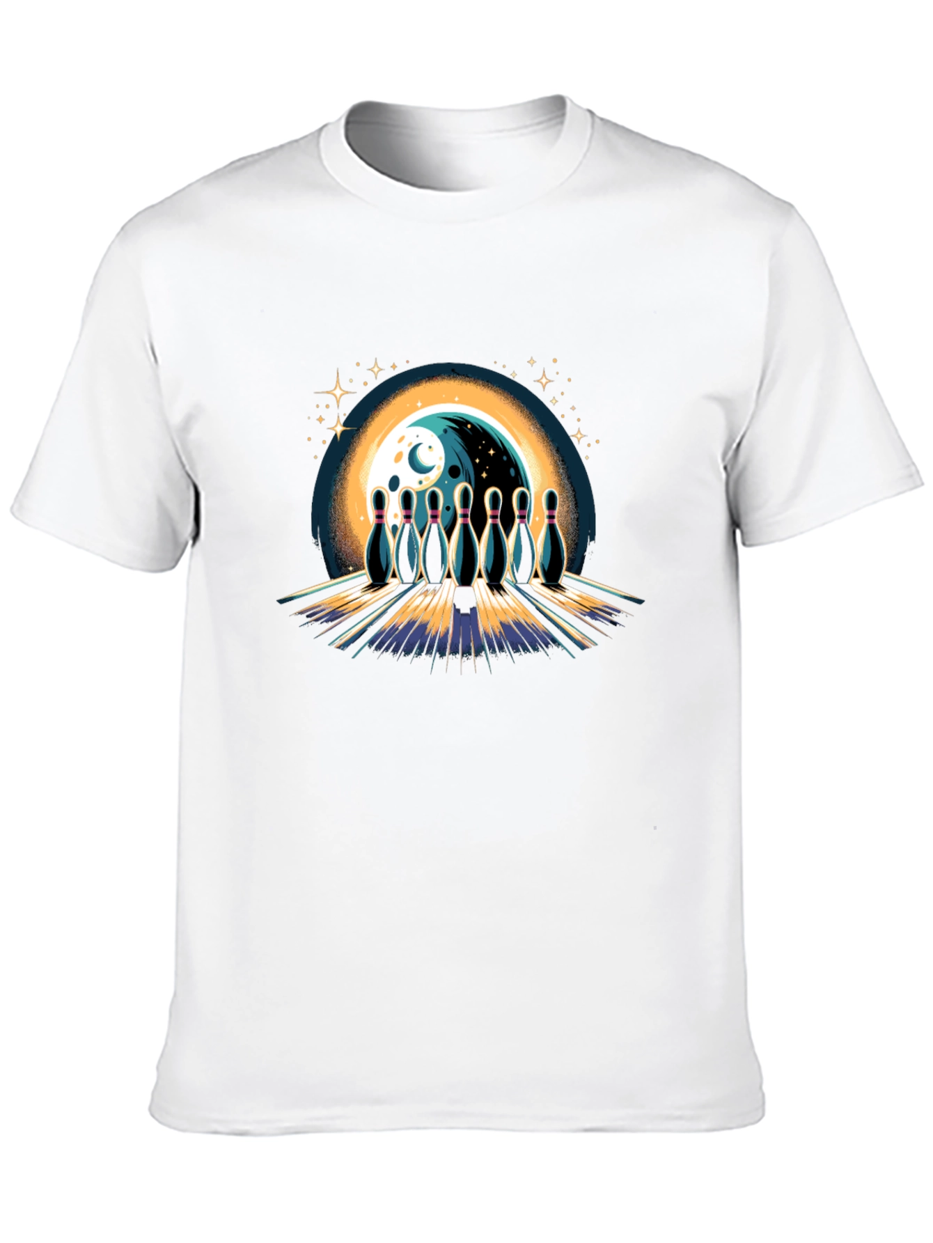 Bowling Moon Graphic Tee - Strike Style