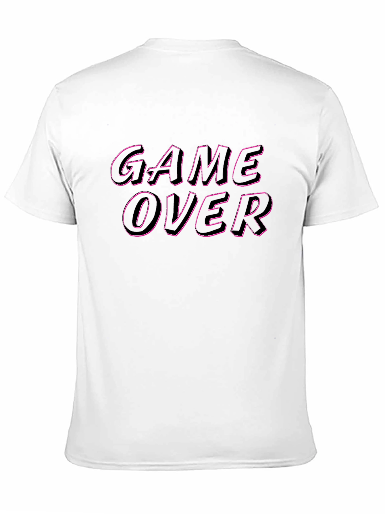 Game Over Graphic Tee - Black Casual T-Shirt