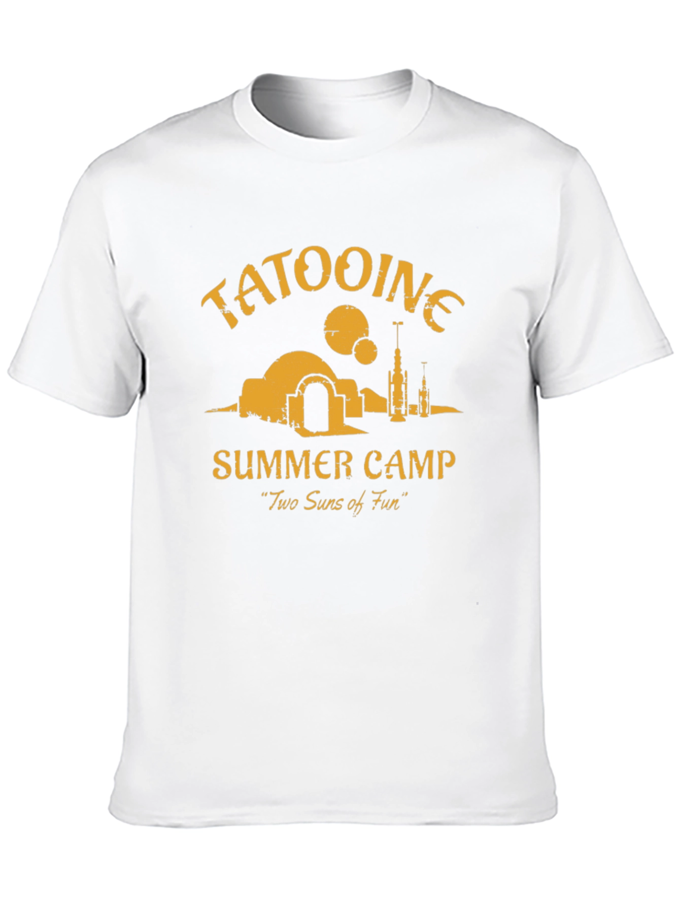 Tatooine Summer Camp Black Graphic T-Shirt