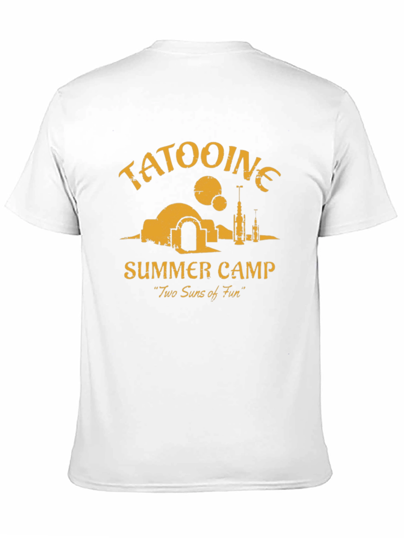 Tatooine Summer Camp Black Graphic T-Shirt
