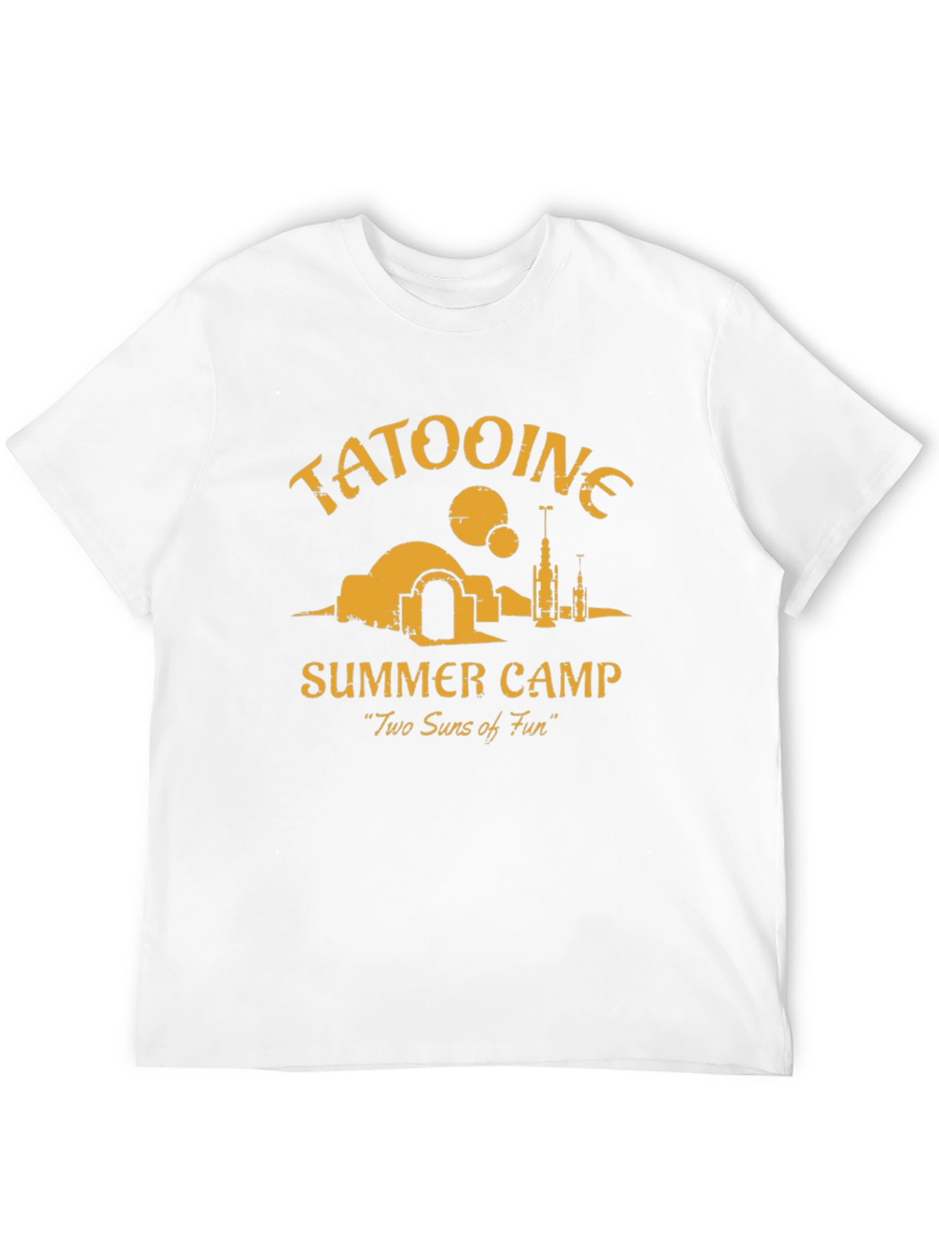 Tatooine Summer Camp Black Graphic T-Shirt