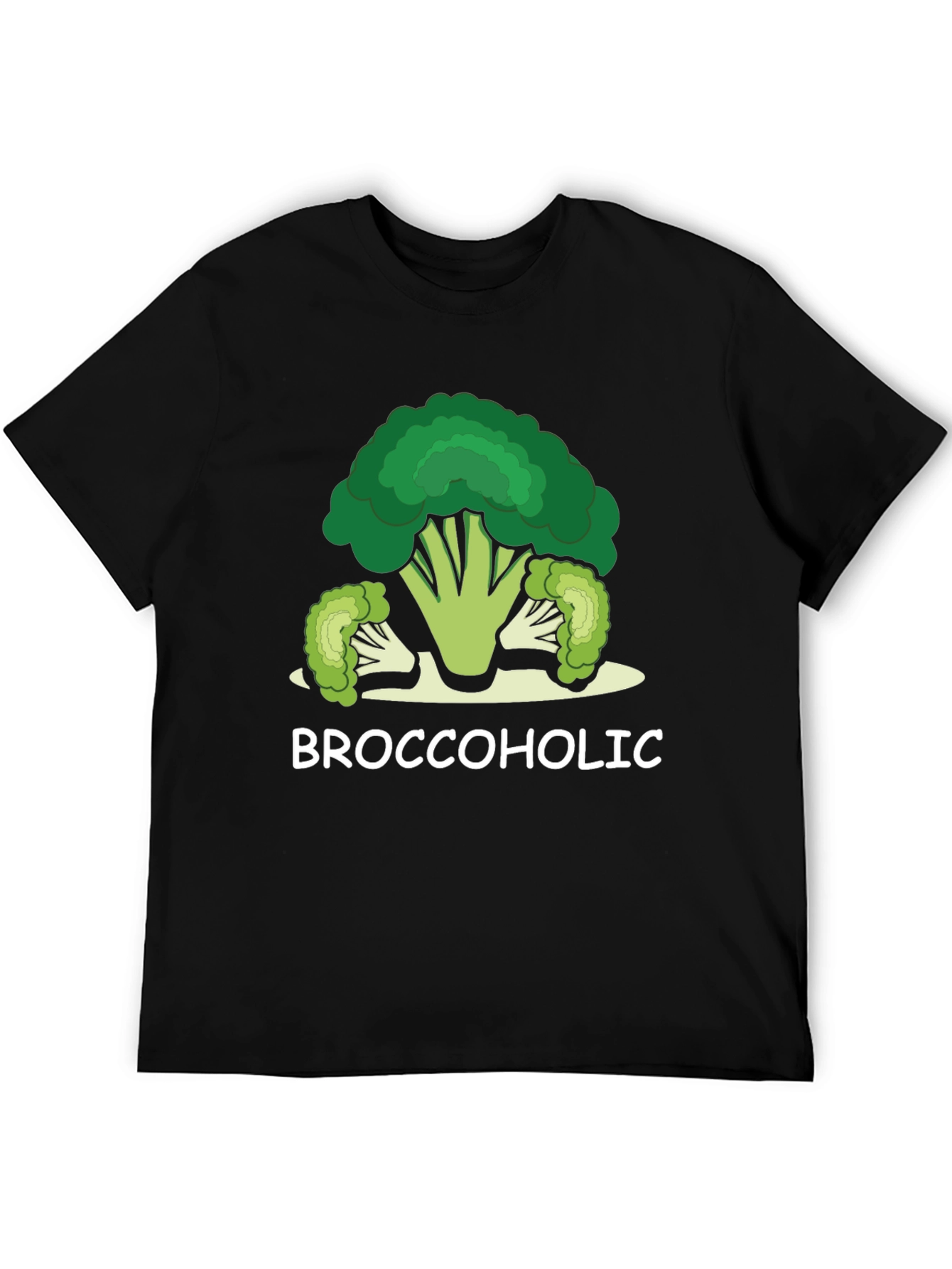 Broccoholic Graphic Tee - Funny Food Lover Shirt