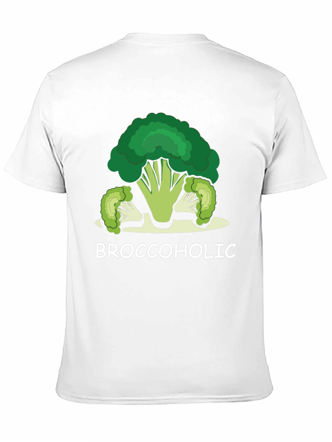 Broccoholic Graphic Tee - Funny Food Lover Shirt