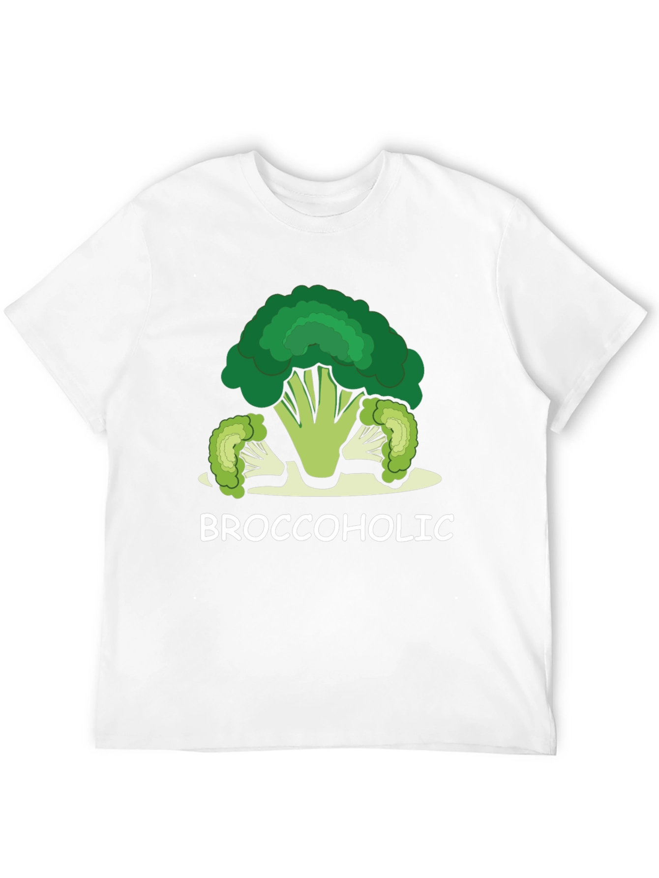 Broccoholic Graphic Tee - Funny Food Lover Shirt