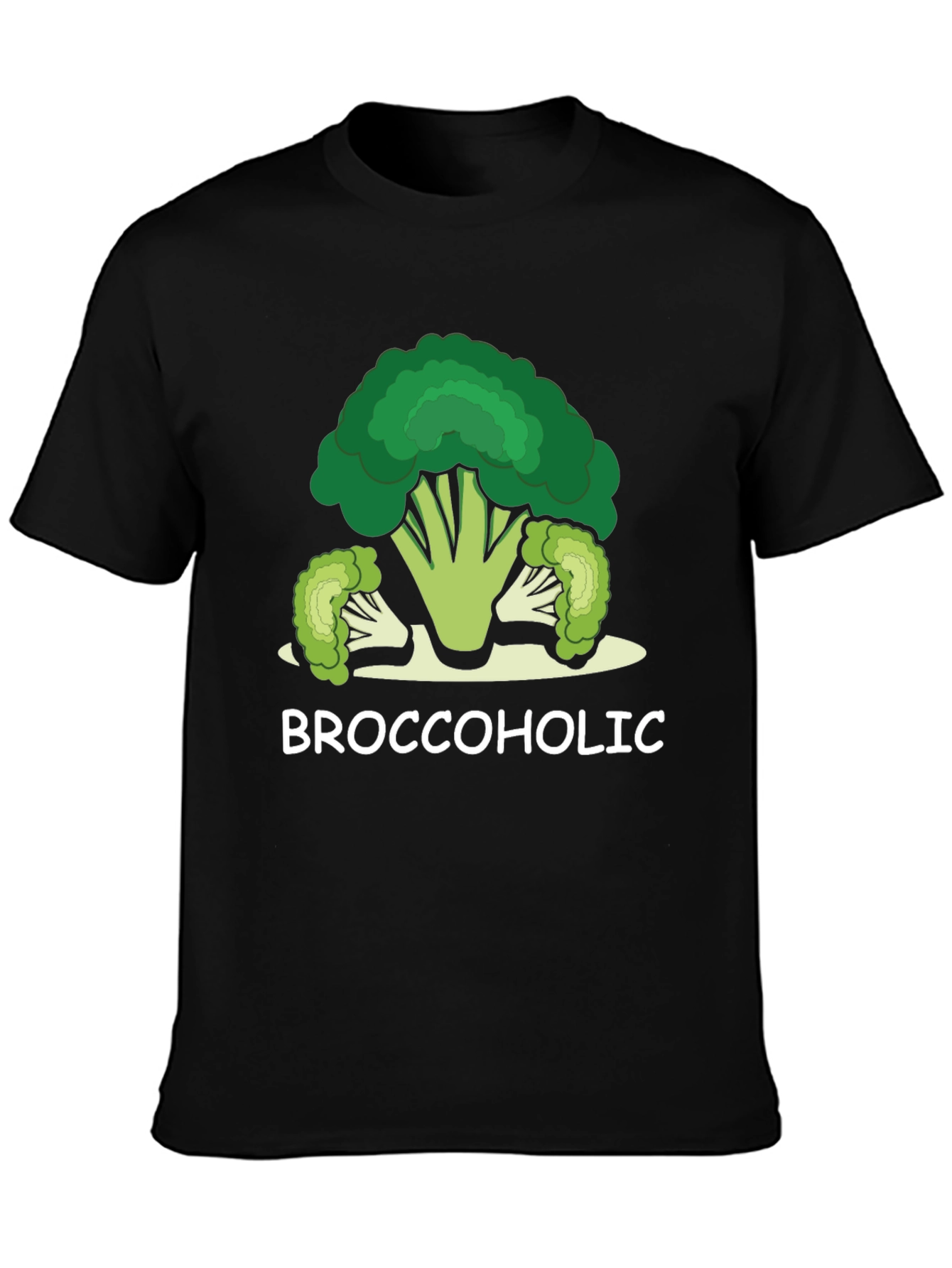 Broccoholic Graphic Tee - Funny Food Lover Shirt