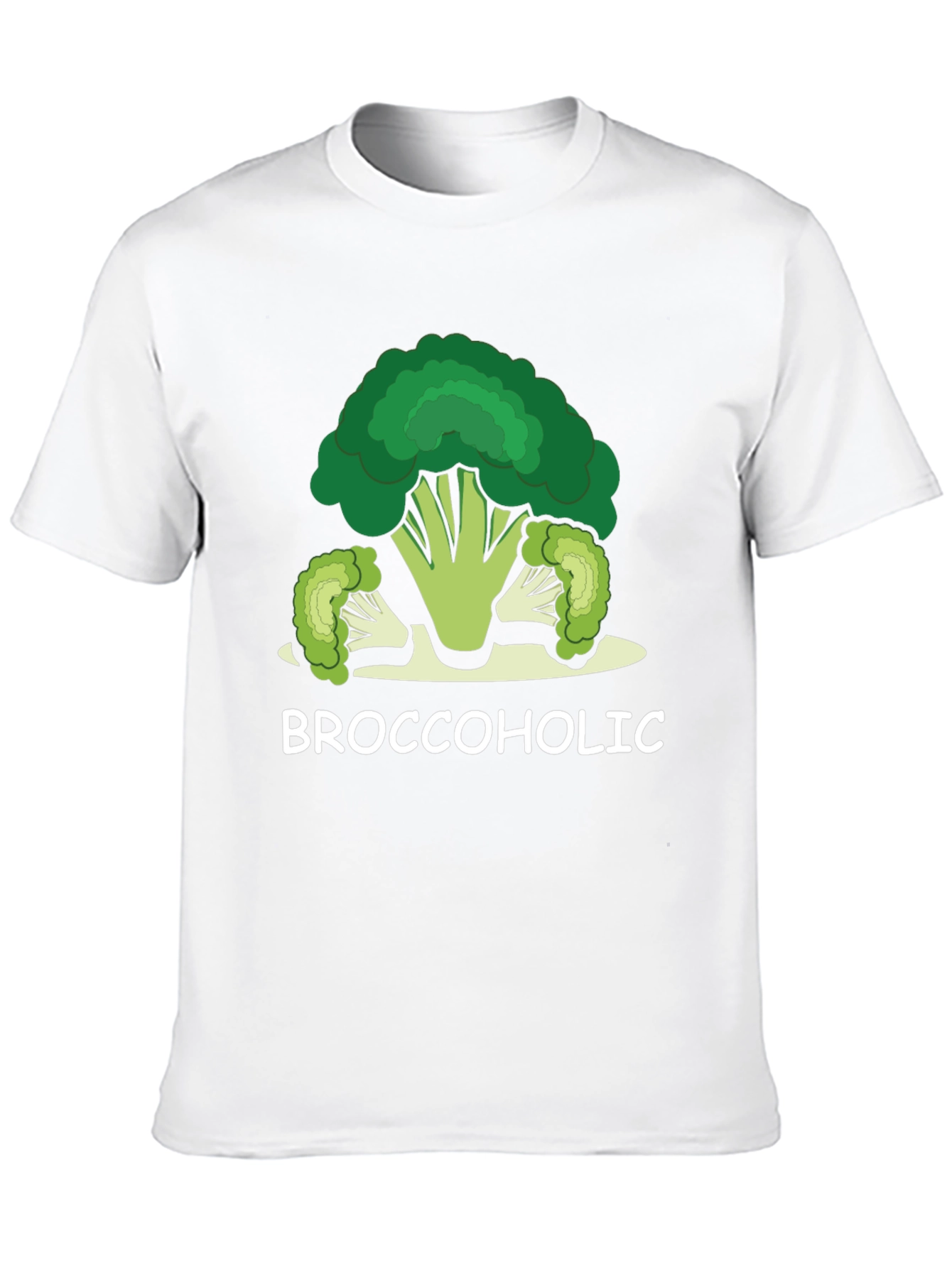 Broccoholic Graphic Tee - Funny Food Lover Shirt
