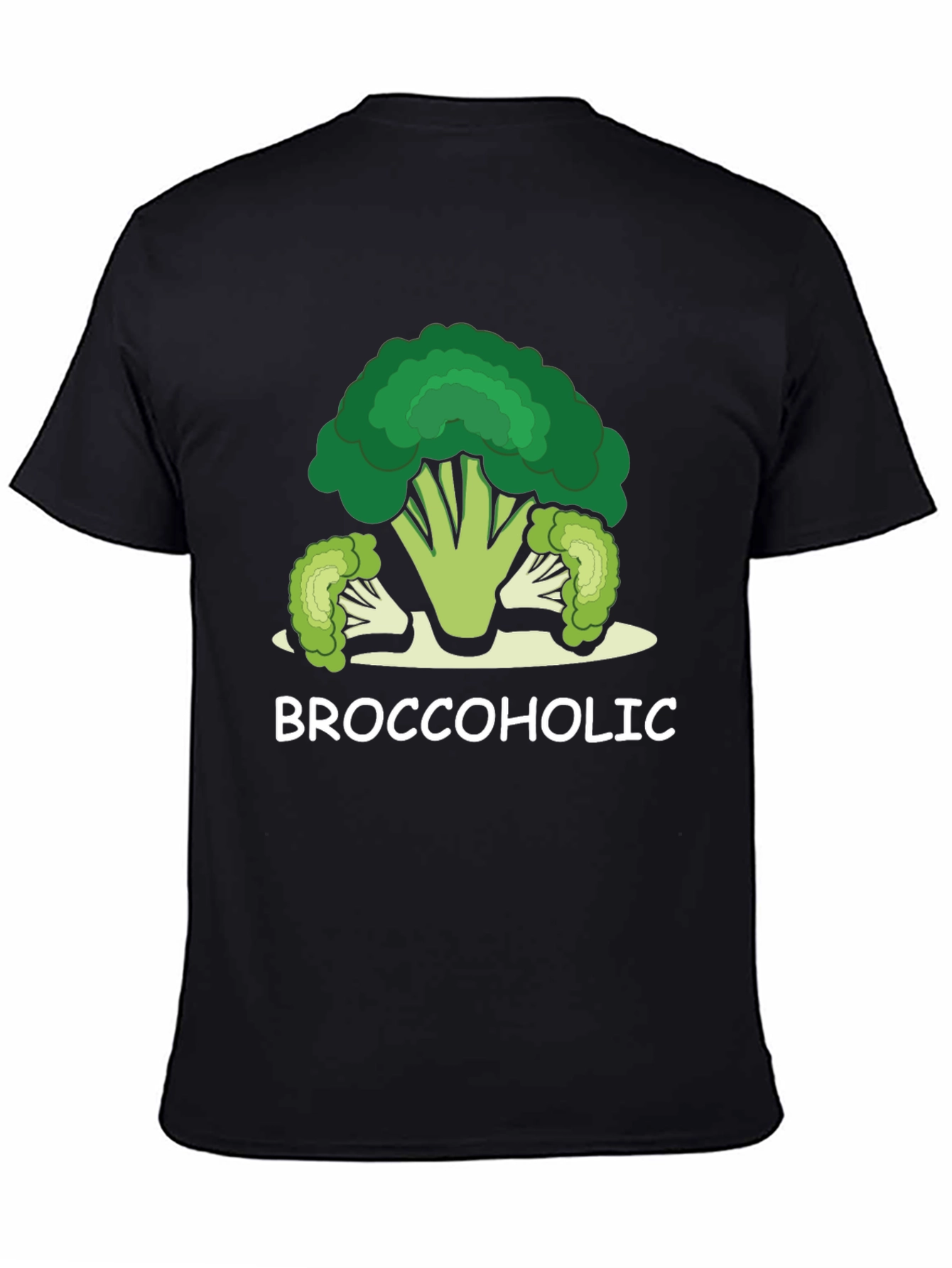 Broccoholic Graphic Tee - Funny Food Lover Shirt