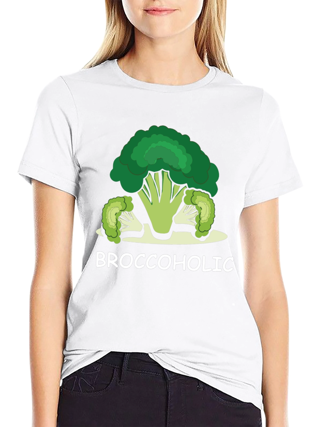 Broccoholic Graphic Tee - Funny Food Lover Shirt
