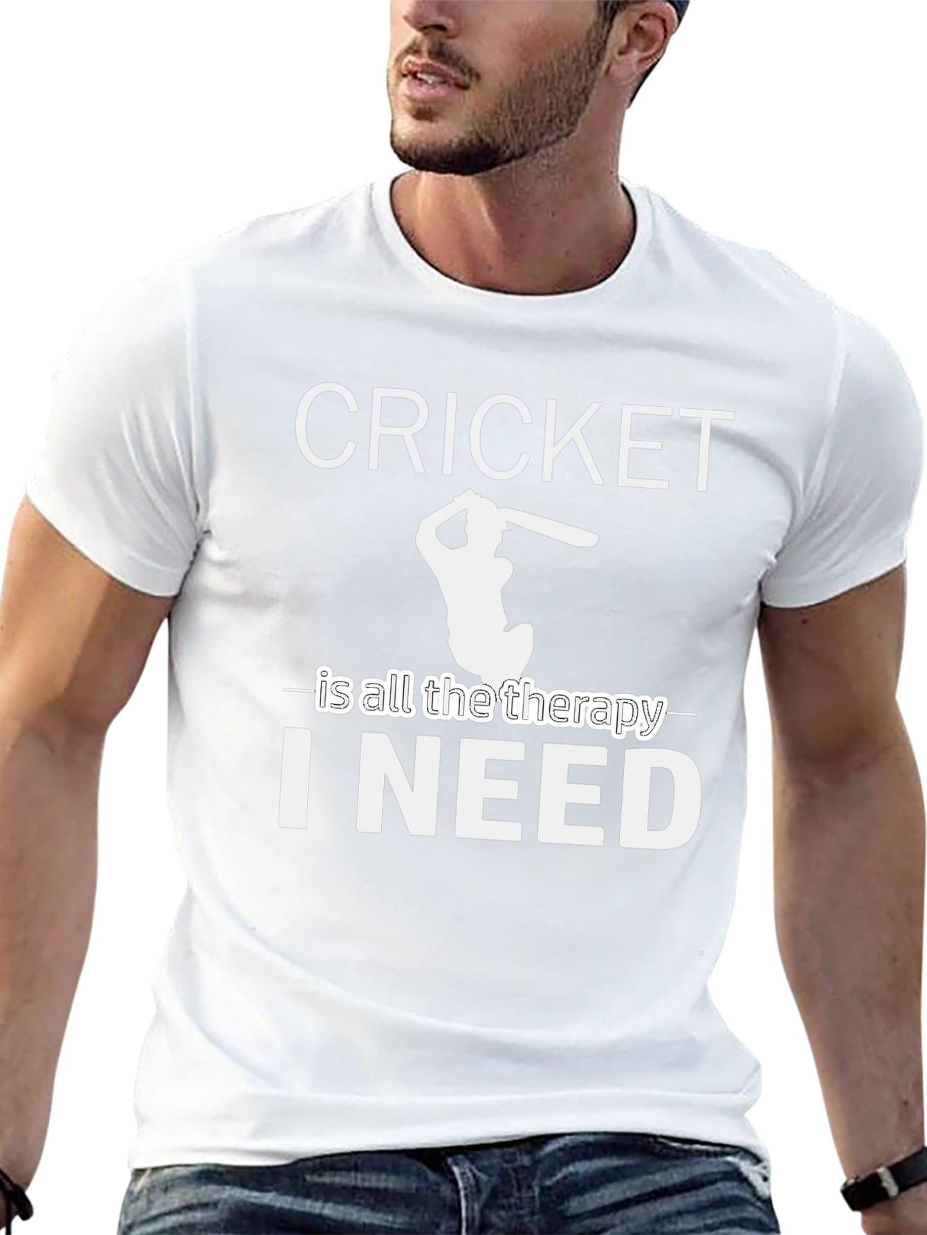 Cricket is All The Therapy T-Shirt
