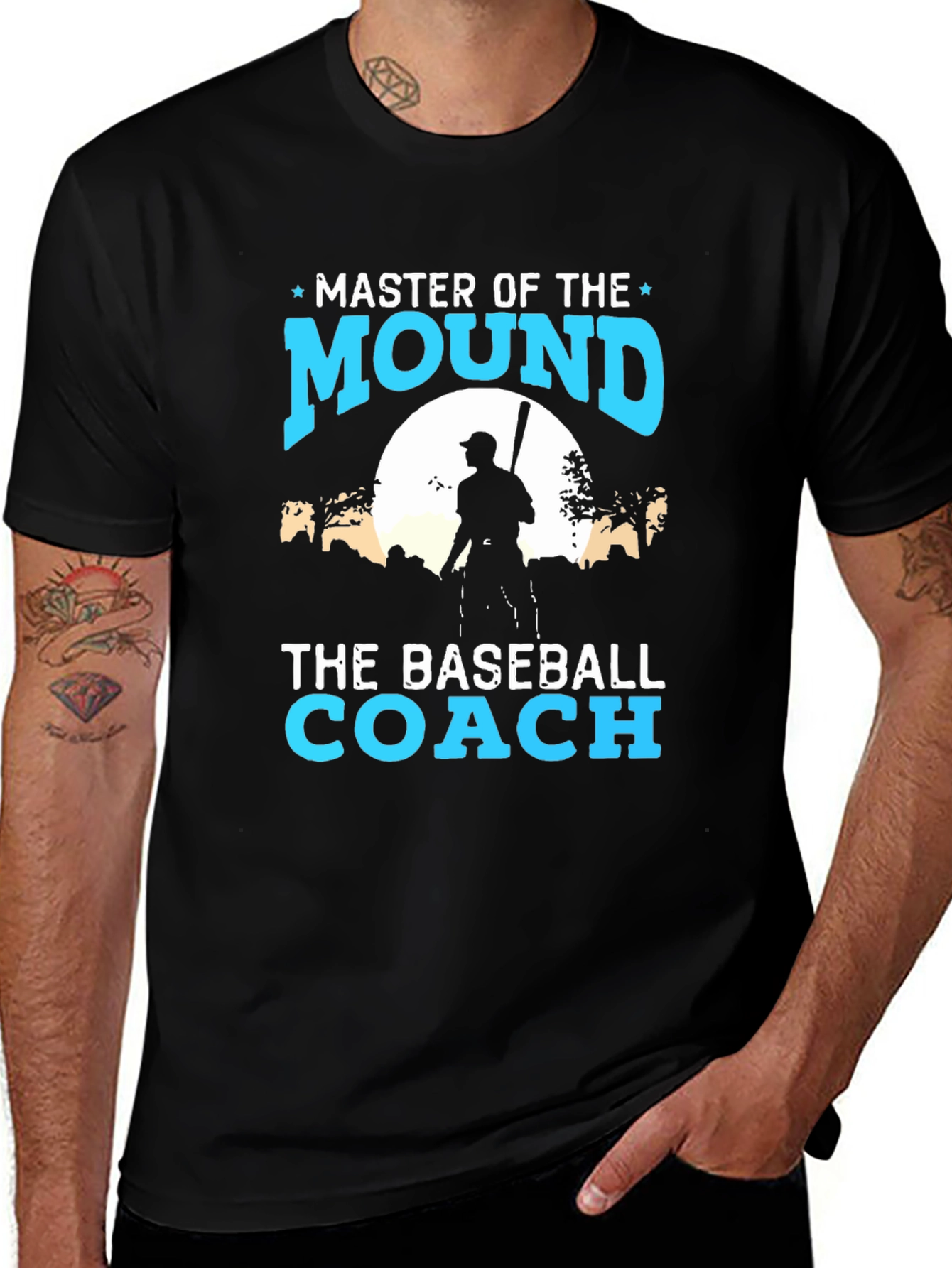 Master of the Mound Baseball Coach T-Shirt