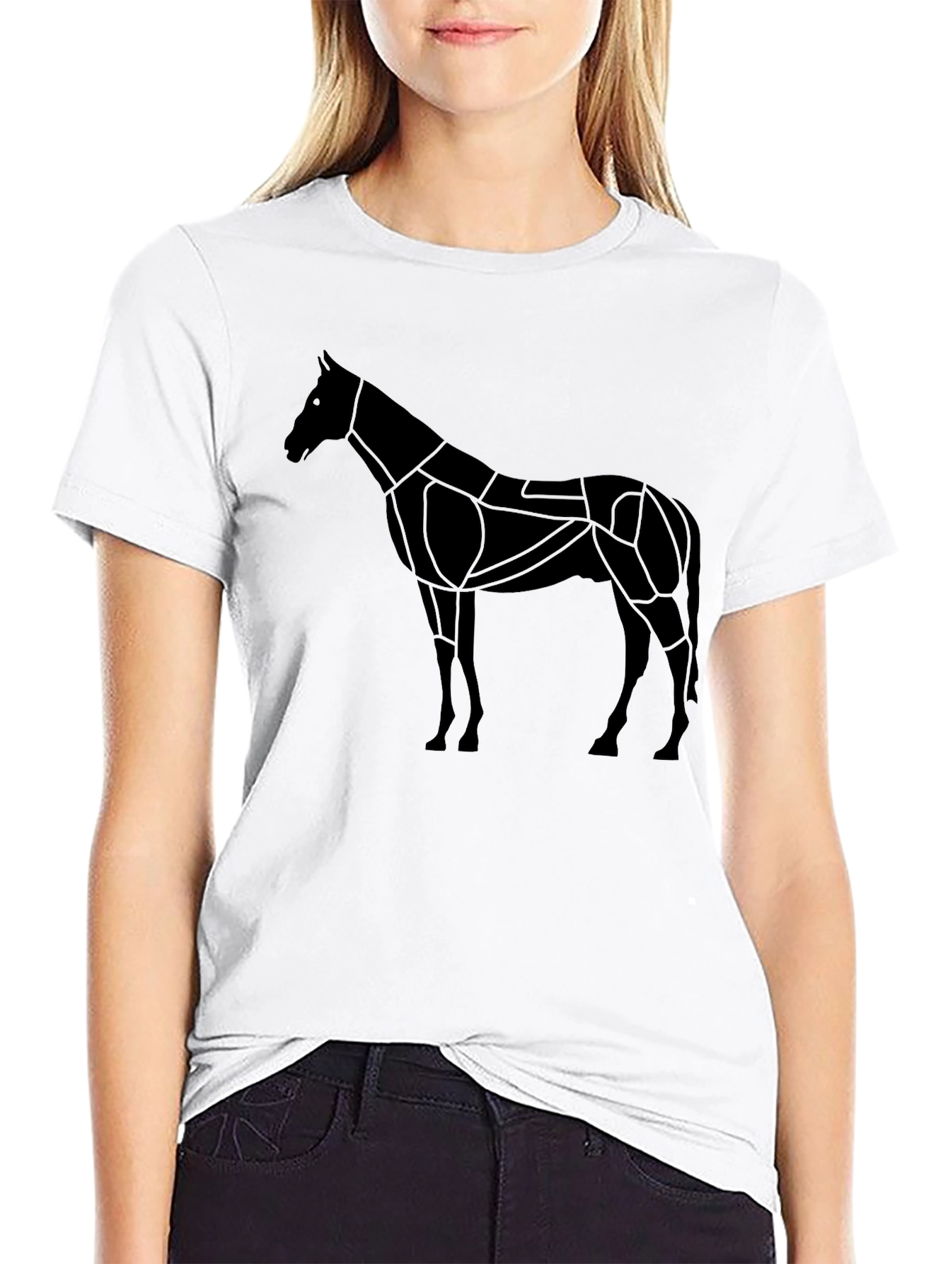 Geometric Horse Graphic Tee
