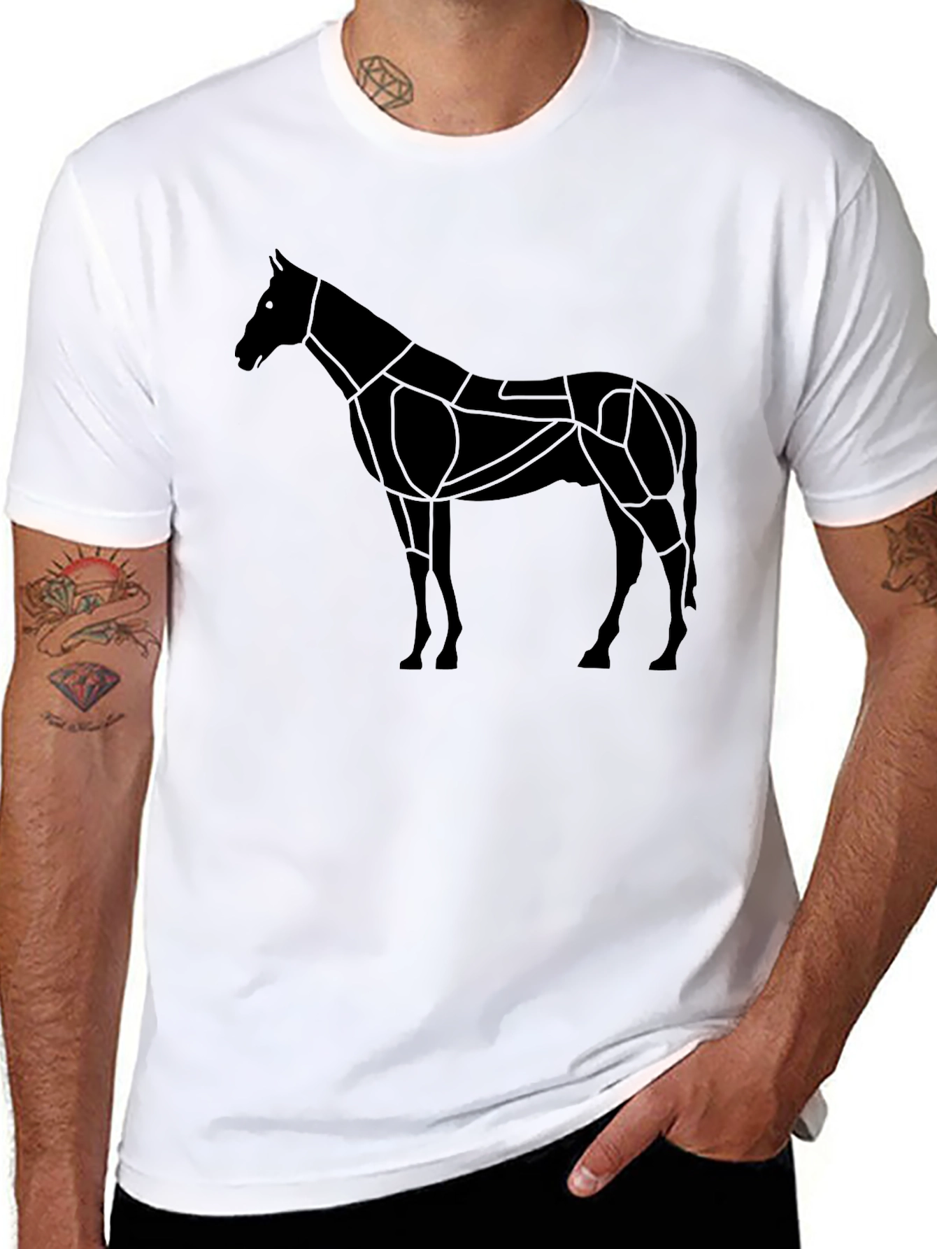 Geometric Horse Graphic Tee