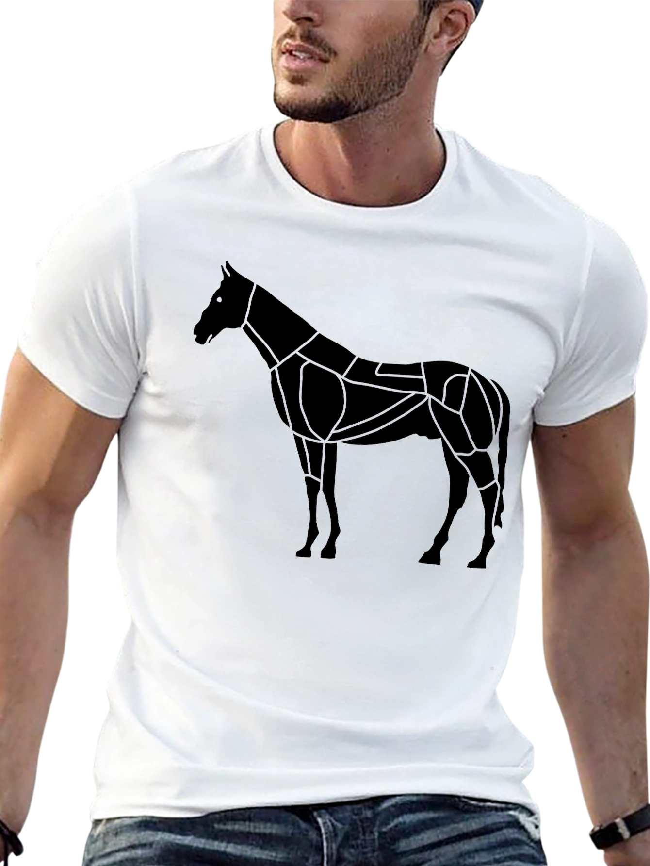 Geometric Horse Graphic Tee