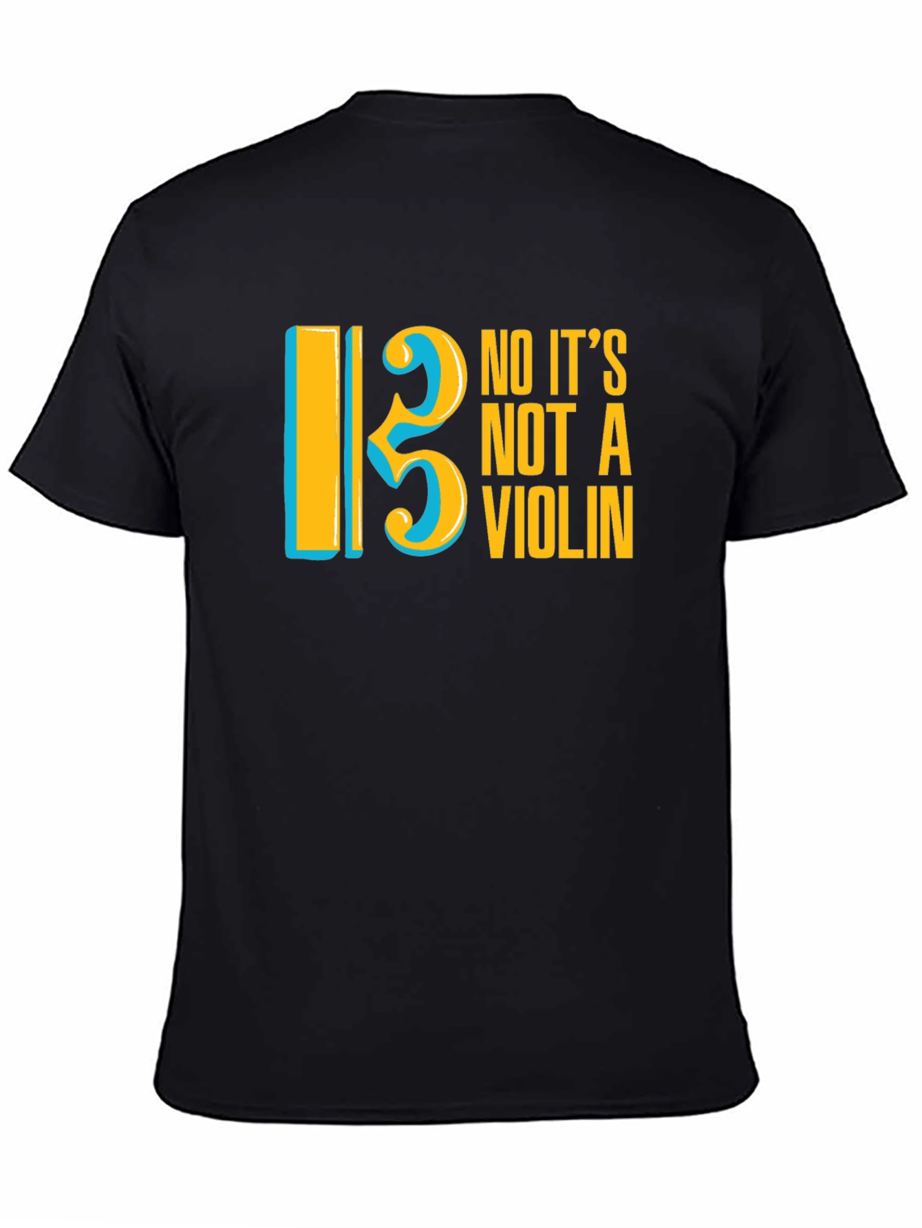 Bass Clef T-Shirt - No Its Not a Violin