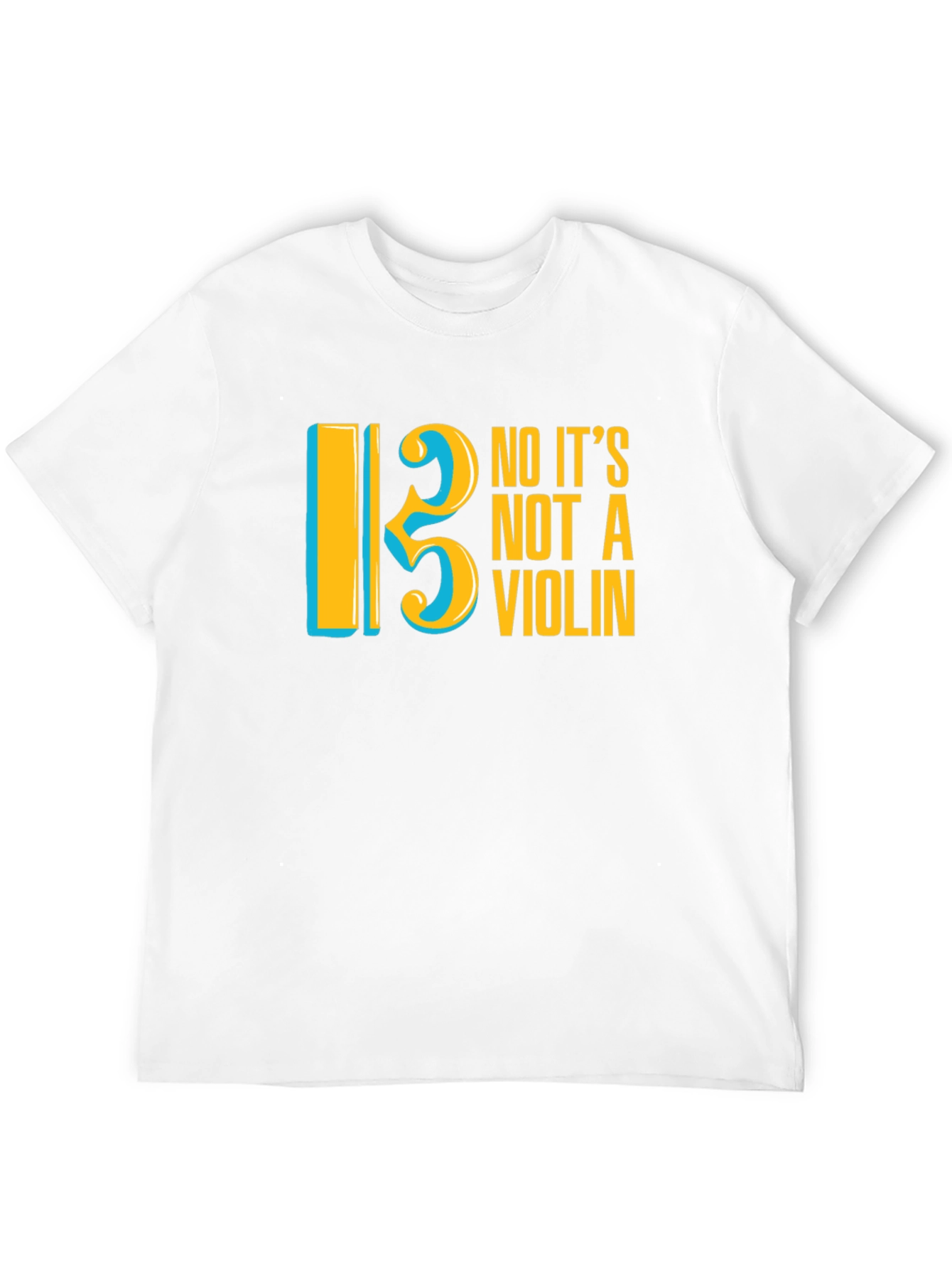 Bass Clef T-Shirt - No Its Not a Violin