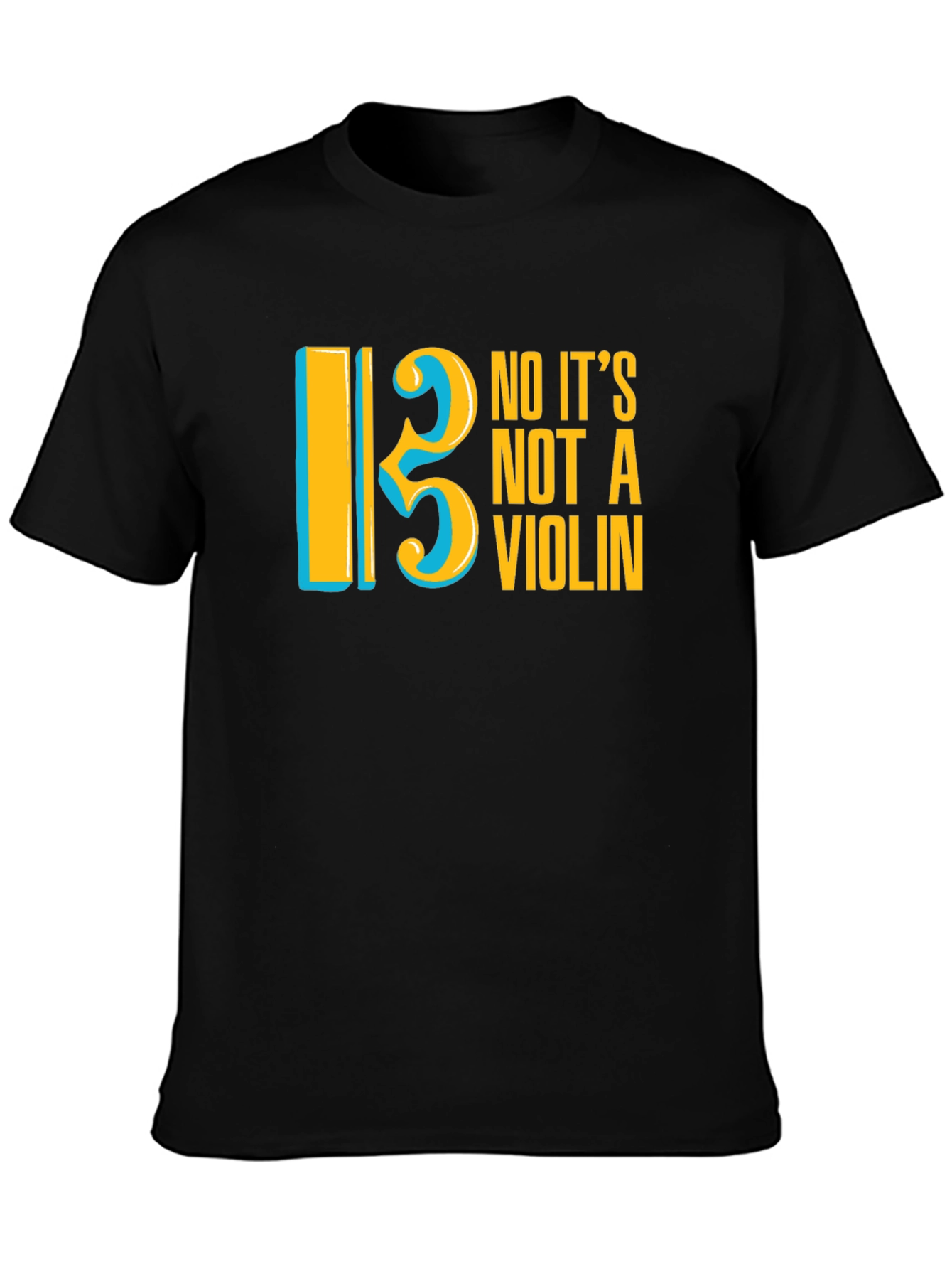 Bass Clef T-Shirt - No Its Not a Violin