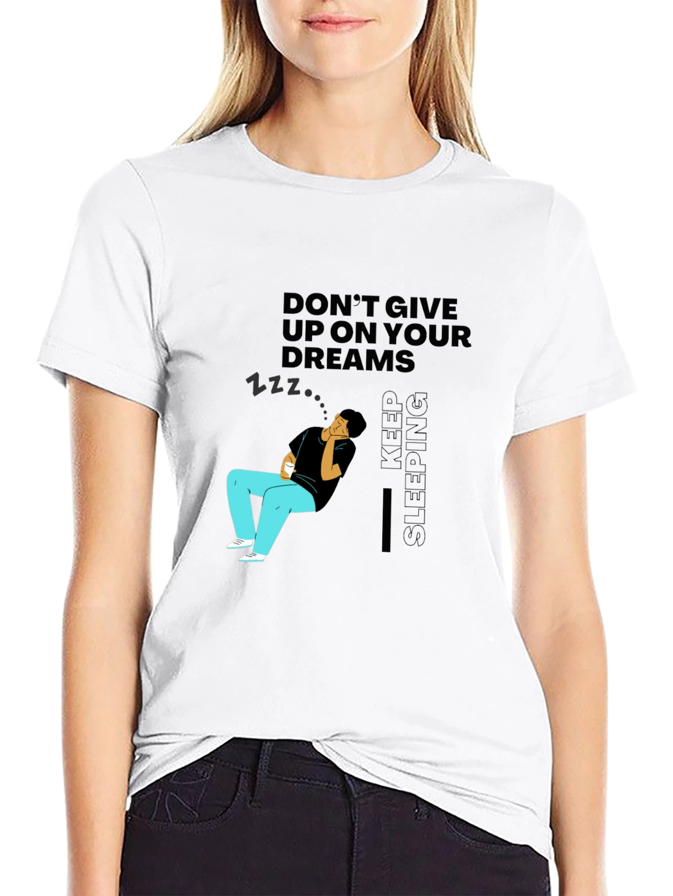 Dreamer Graphic Tee - Keep Sleeping