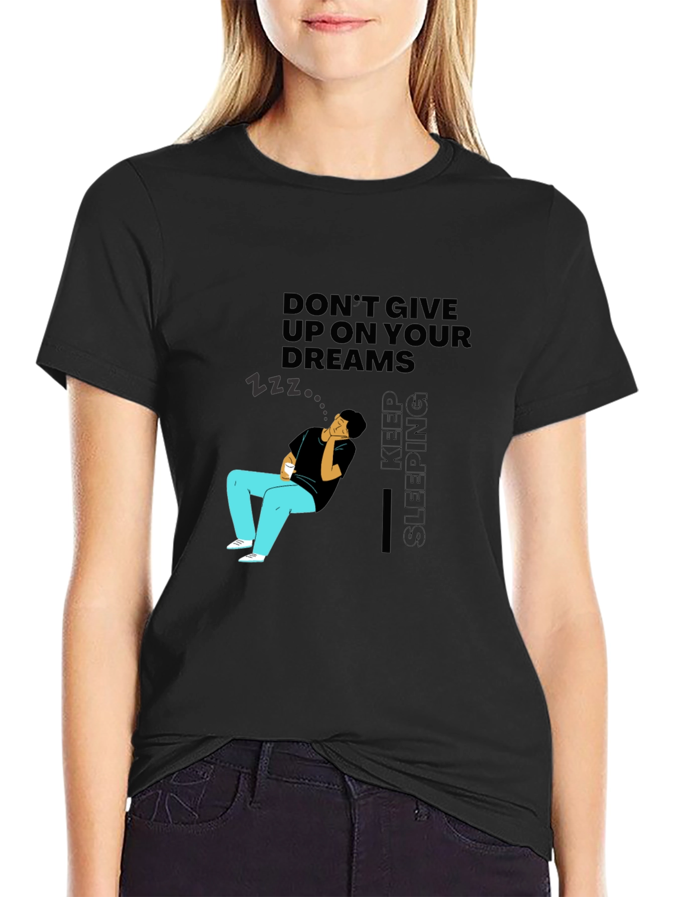 Dreamer Graphic Tee - Keep Sleeping