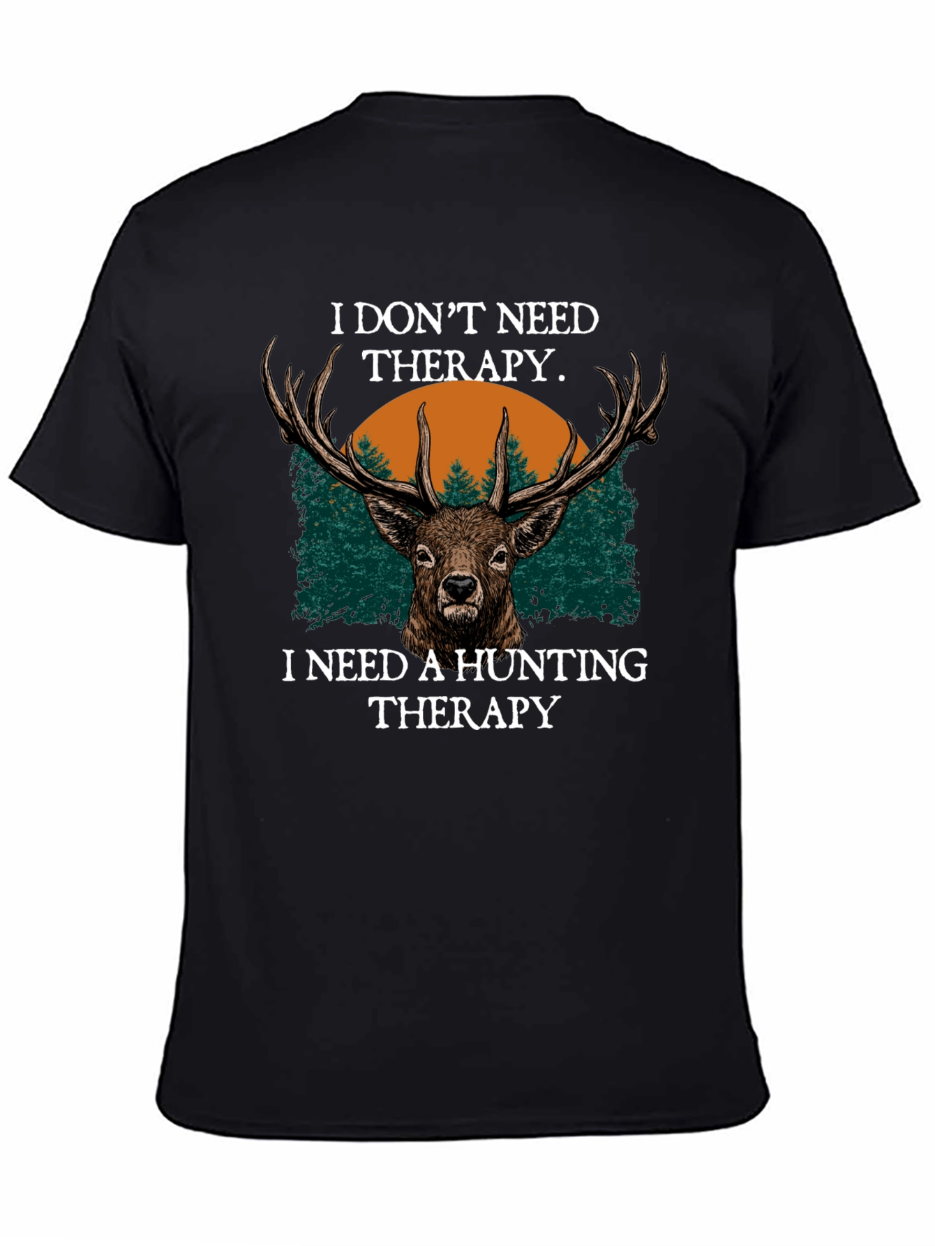 Hunting Therapy Deer Graphic T-Shirt
