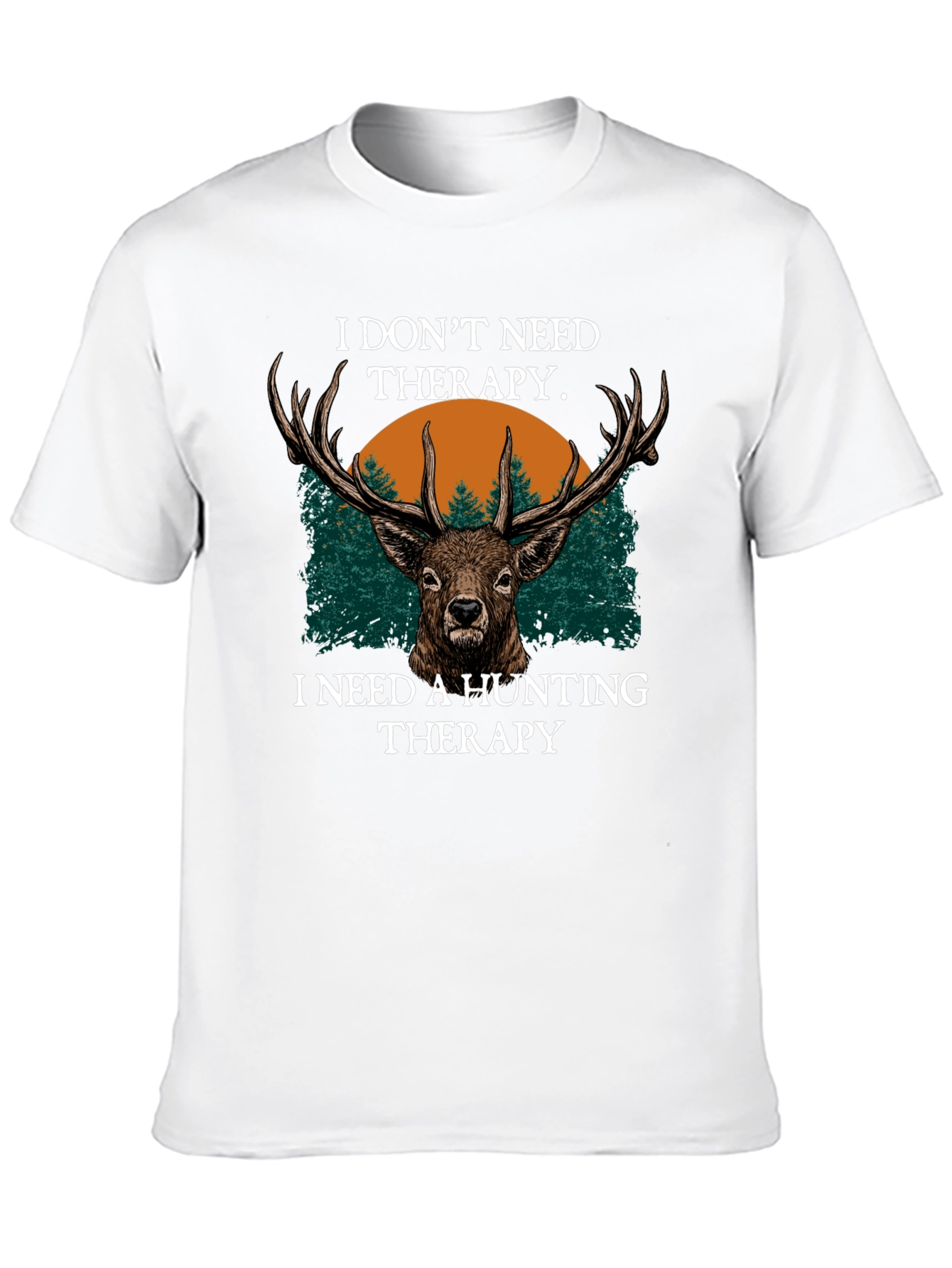 Hunting Therapy Deer Graphic T-Shirt