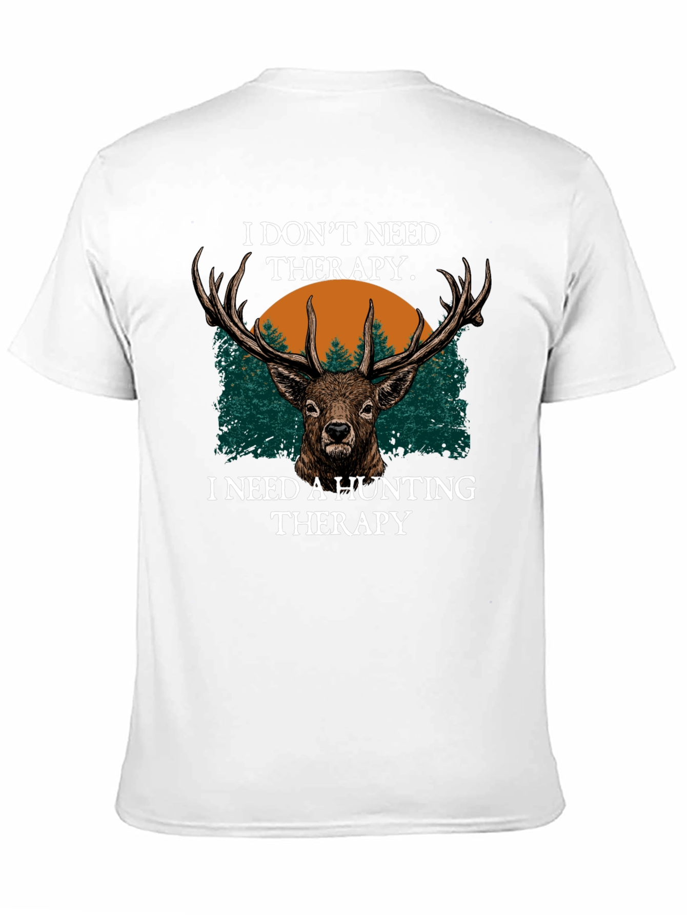Hunting Therapy Deer Graphic T-Shirt