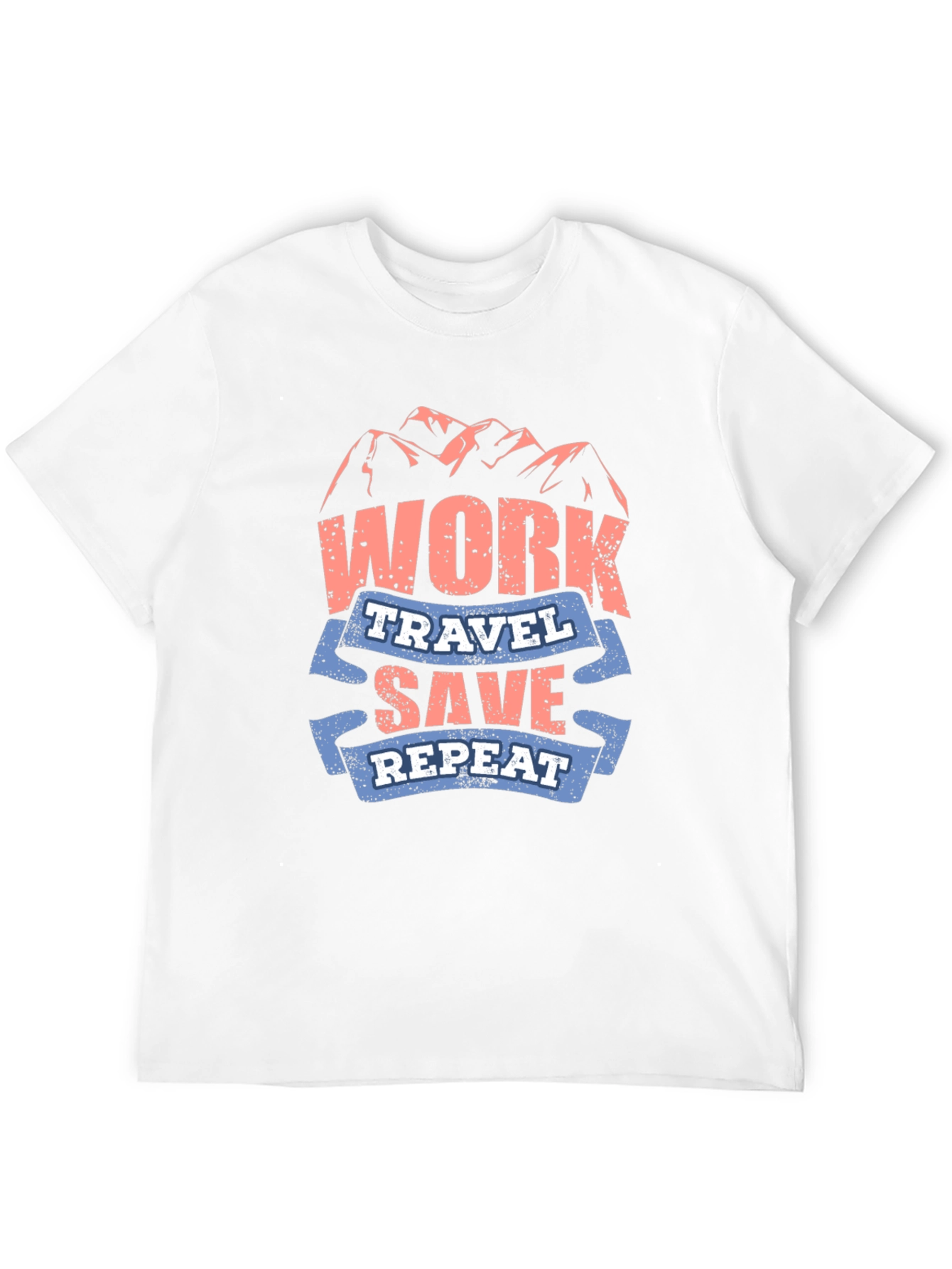 Work Travel Save Repeat Graphic T-Shirt
